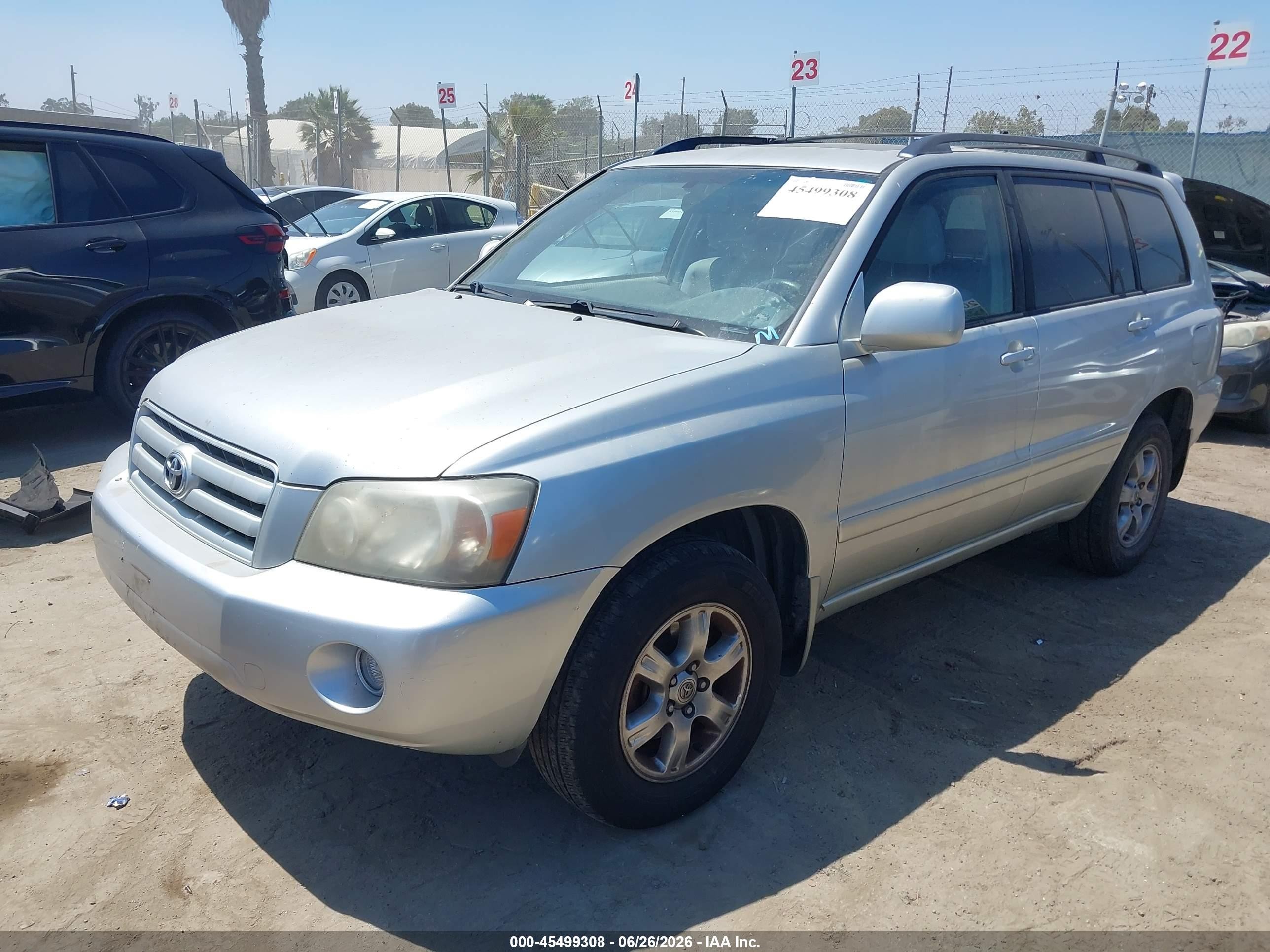 2007 Toyota Highlander 3rd Row Silver vin: JTEDP21A070128938