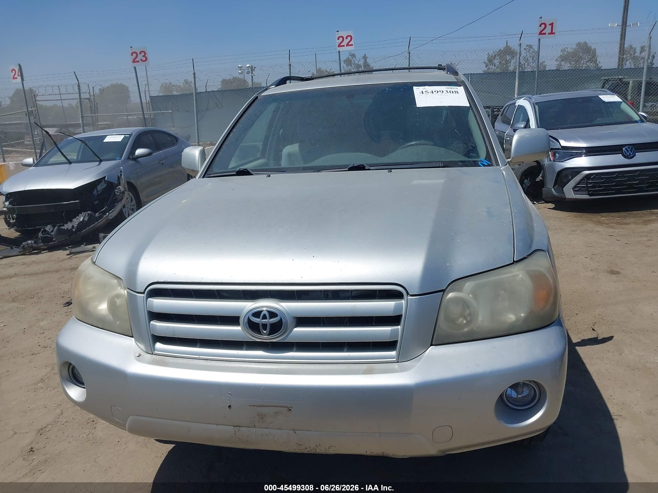 2007 Toyota Highlander 3rd Row Silver vin: JTEDP21A070128938