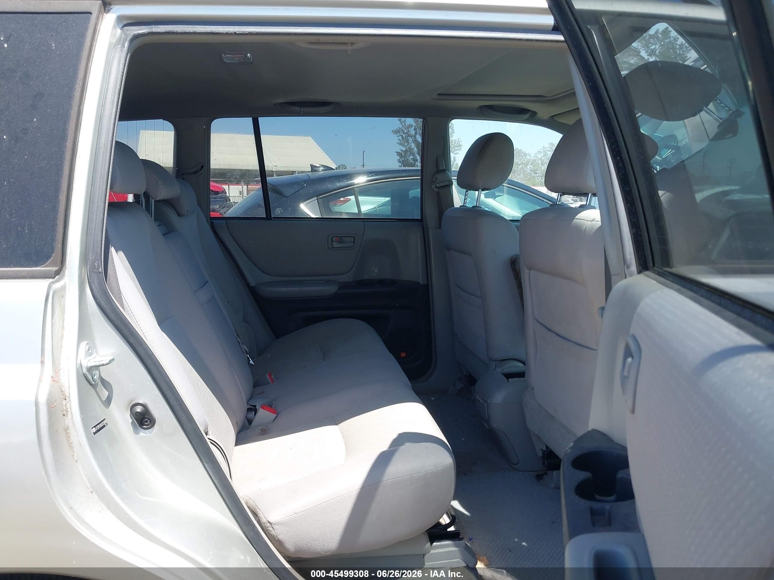 2007 Toyota Highlander 3rd Row Silver vin: JTEDP21A070128938