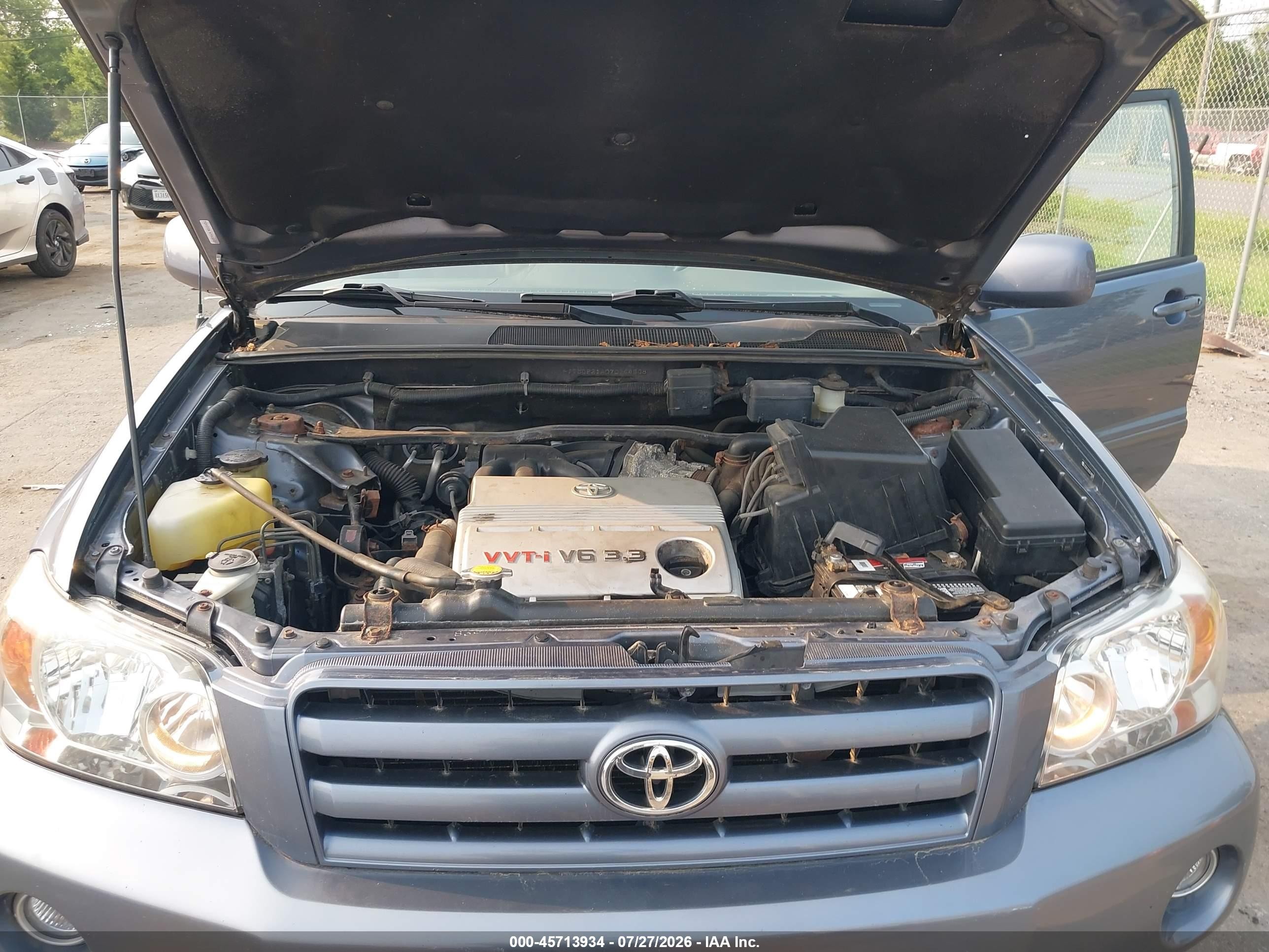2007 Toyota Highlander 3rd Row Blue vin: JTEDP21A070144508