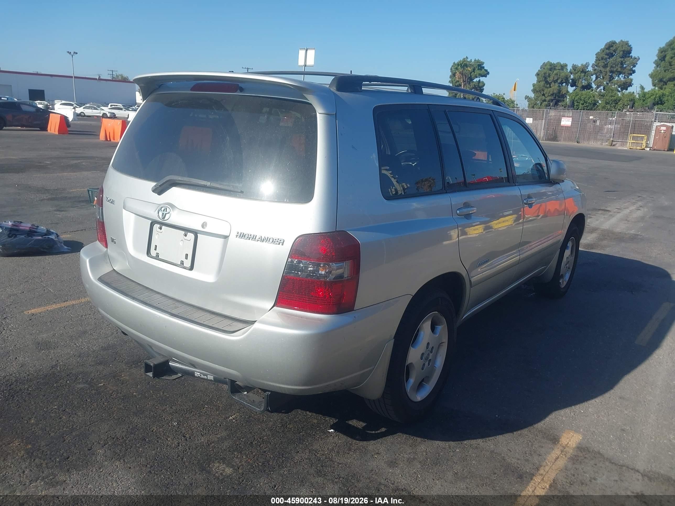 2007 Toyota Highlander Limited W/3rd Row Серебряный vin: JTEDP21A070148400
