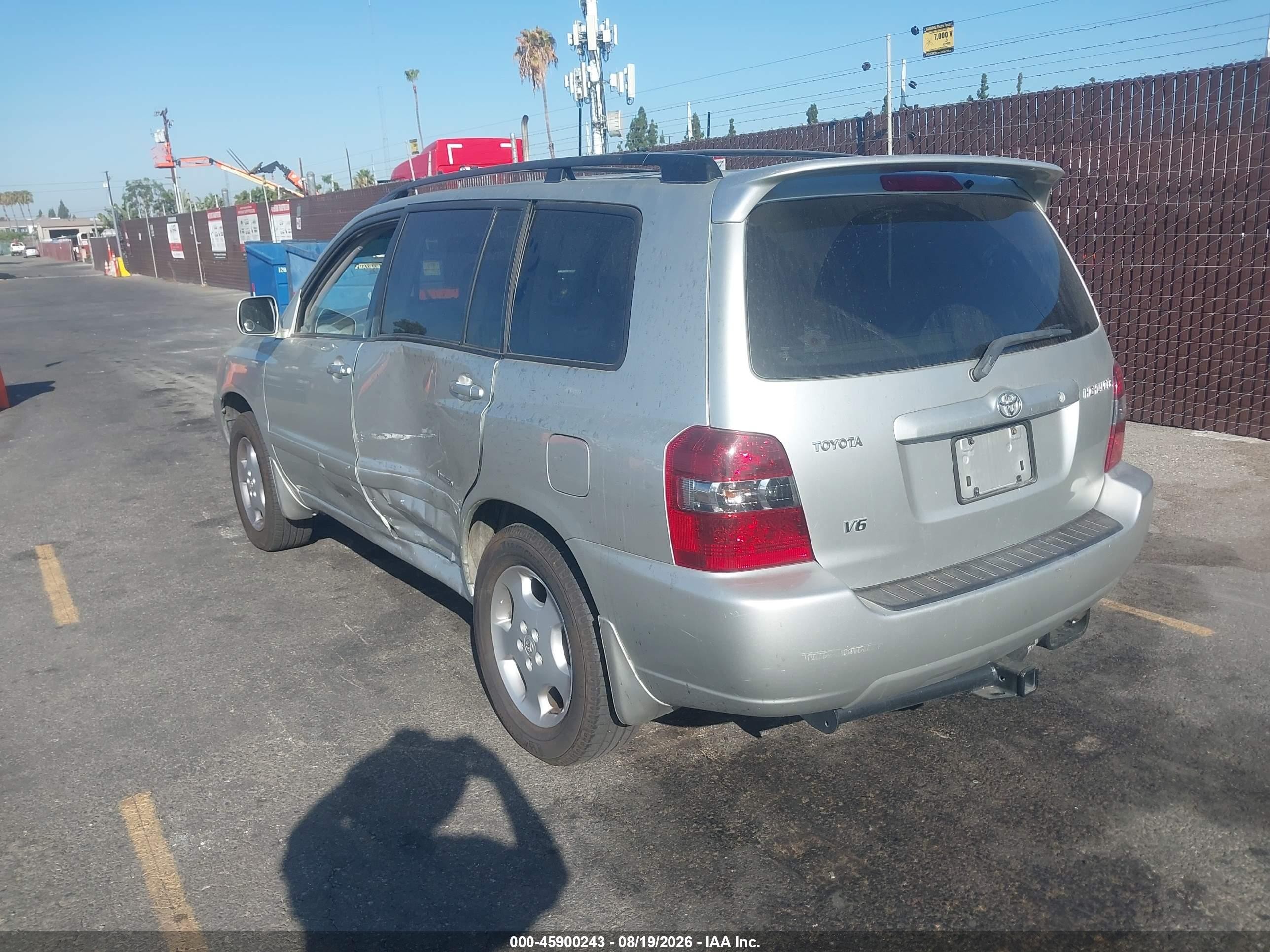 2007 Toyota Highlander Limited W/3rd Row Серебряный vin: JTEDP21A070148400