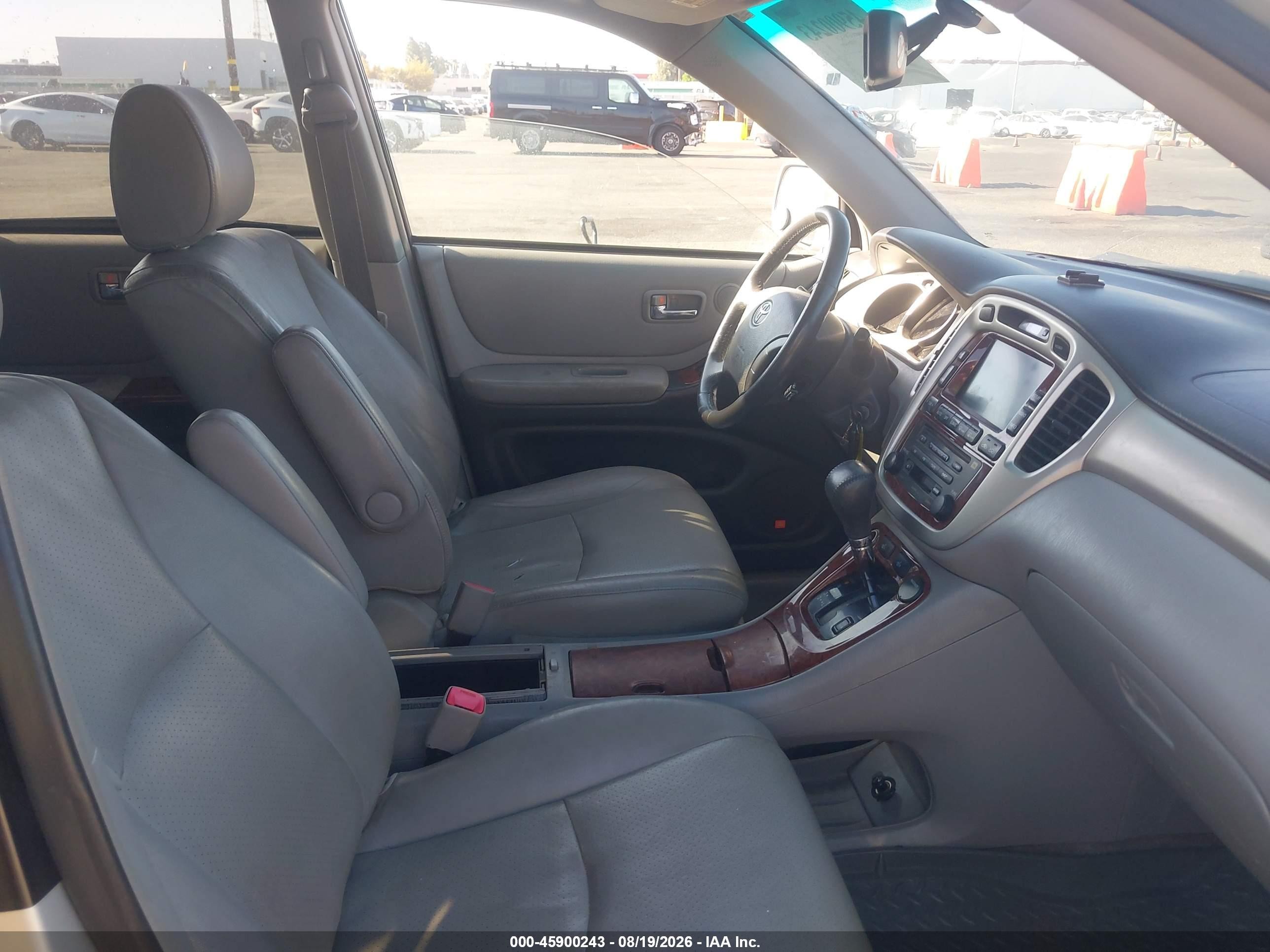 2007 Toyota Highlander Limited W/3rd Row Серебряный vin: JTEDP21A070148400