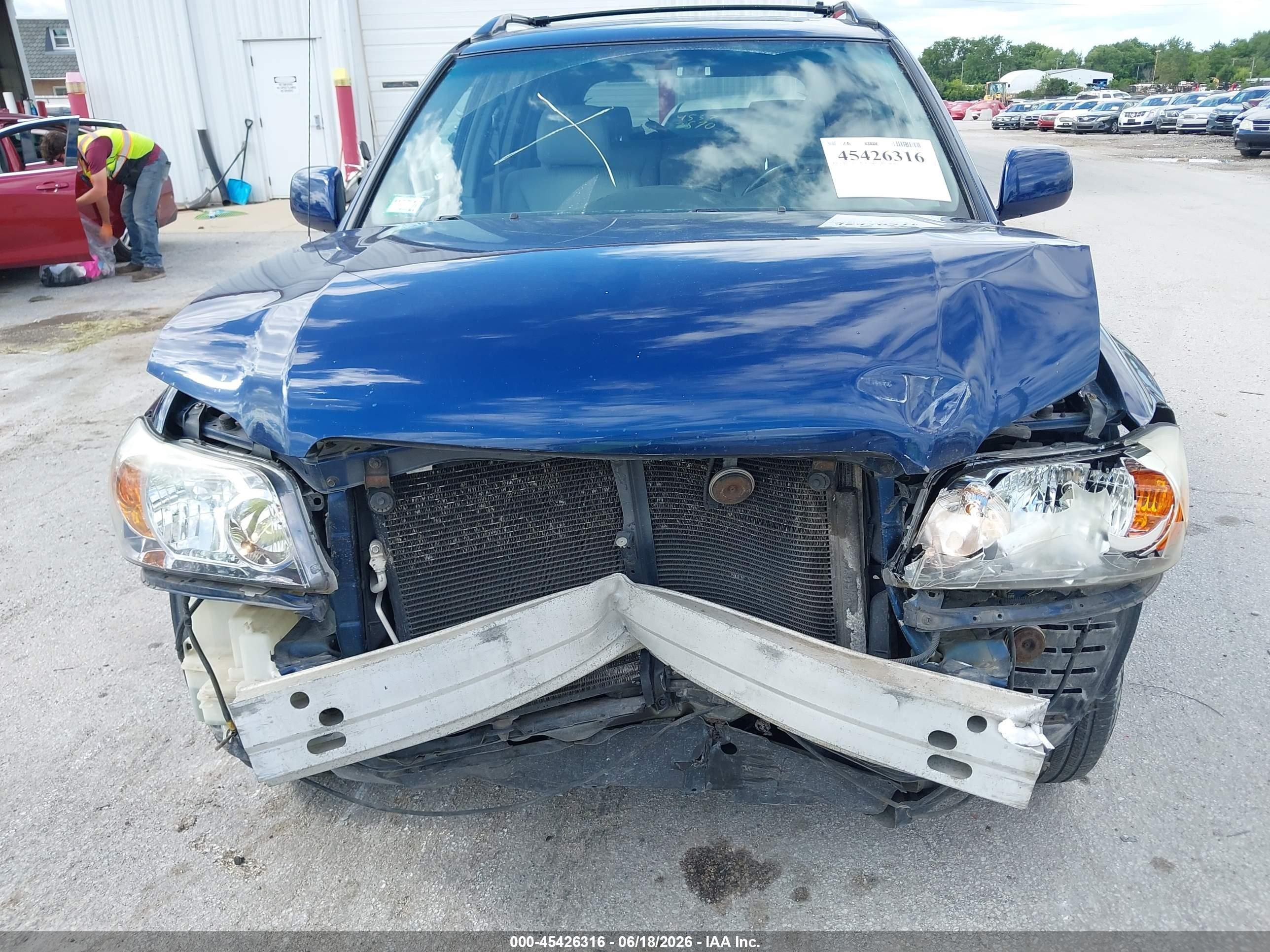 2004 Toyota Highlander V6 Blue vin: JTEDP21A140001269