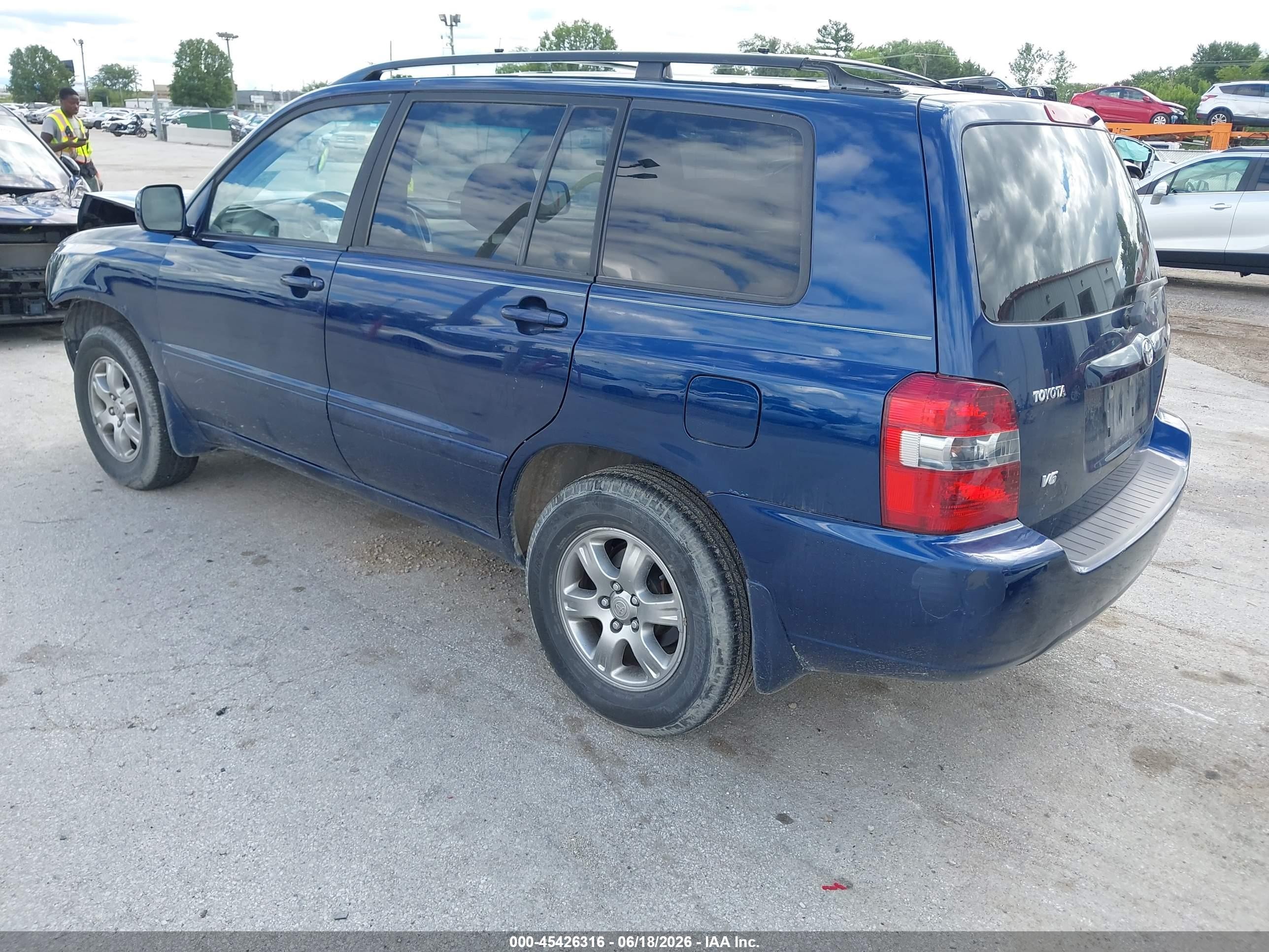 2004 Toyota Highlander V6 Blue vin: JTEDP21A140001269