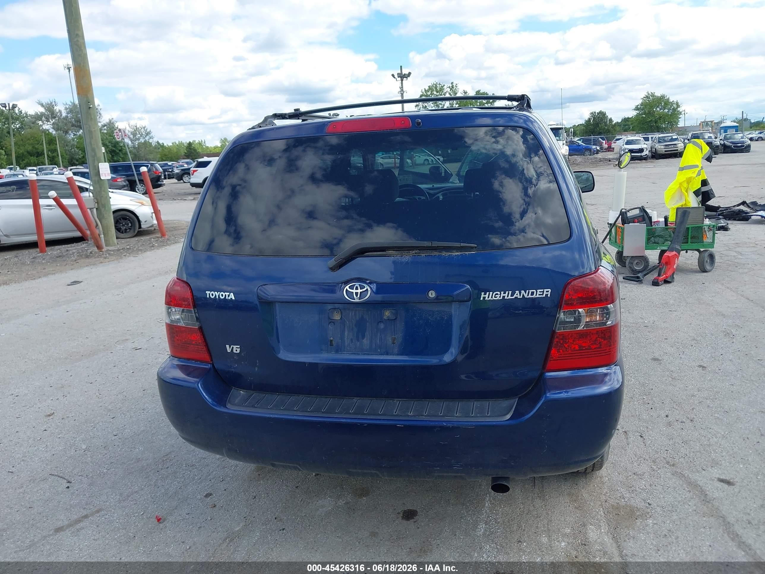 2004 Toyota Highlander V6 Blue vin: JTEDP21A140001269