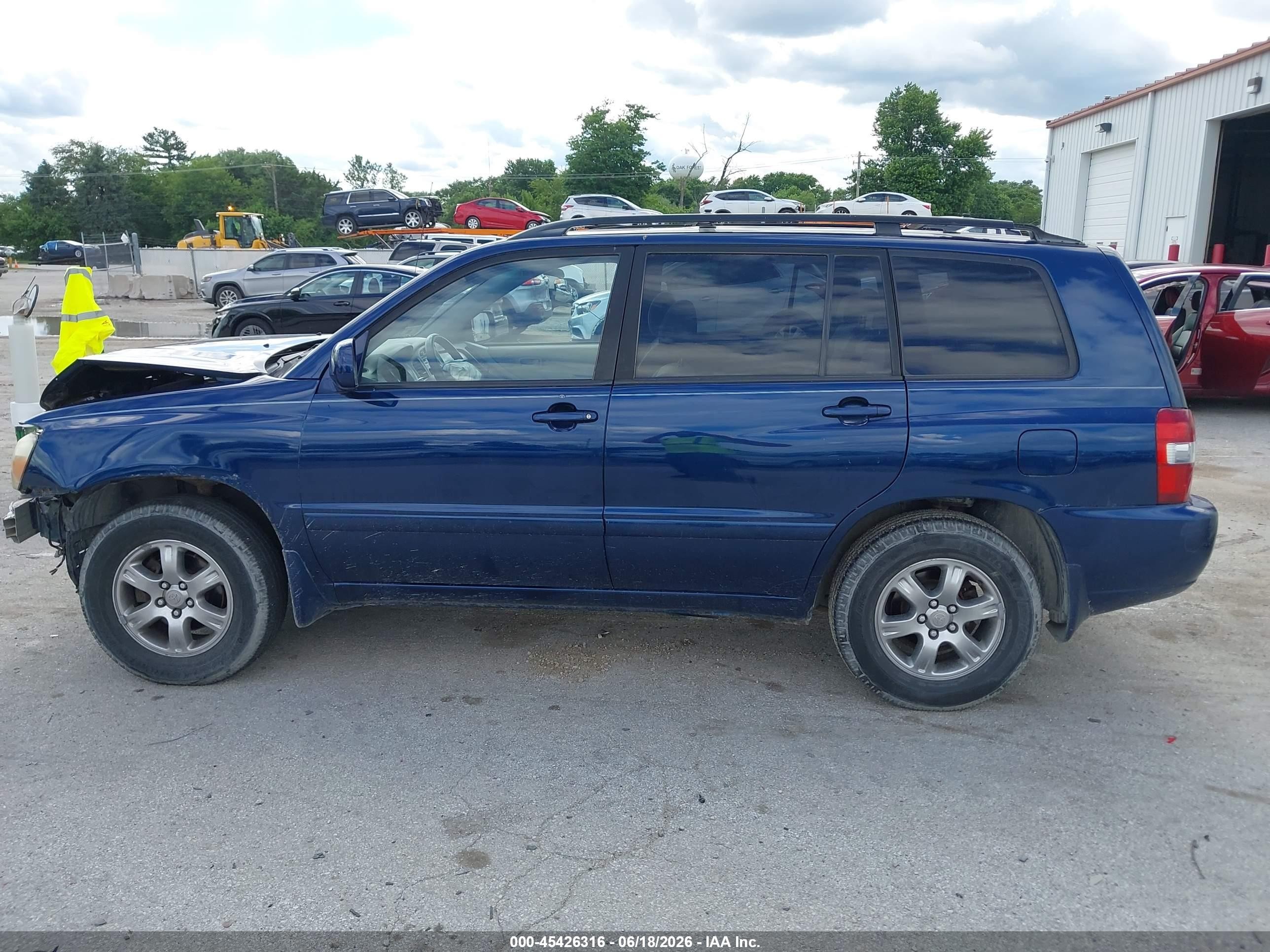 2004 Toyota Highlander V6 Blue vin: JTEDP21A140001269
