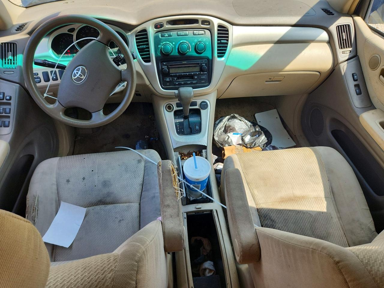 2004 Toyota Highlander Base Blue vin: JTEDP21A140024373