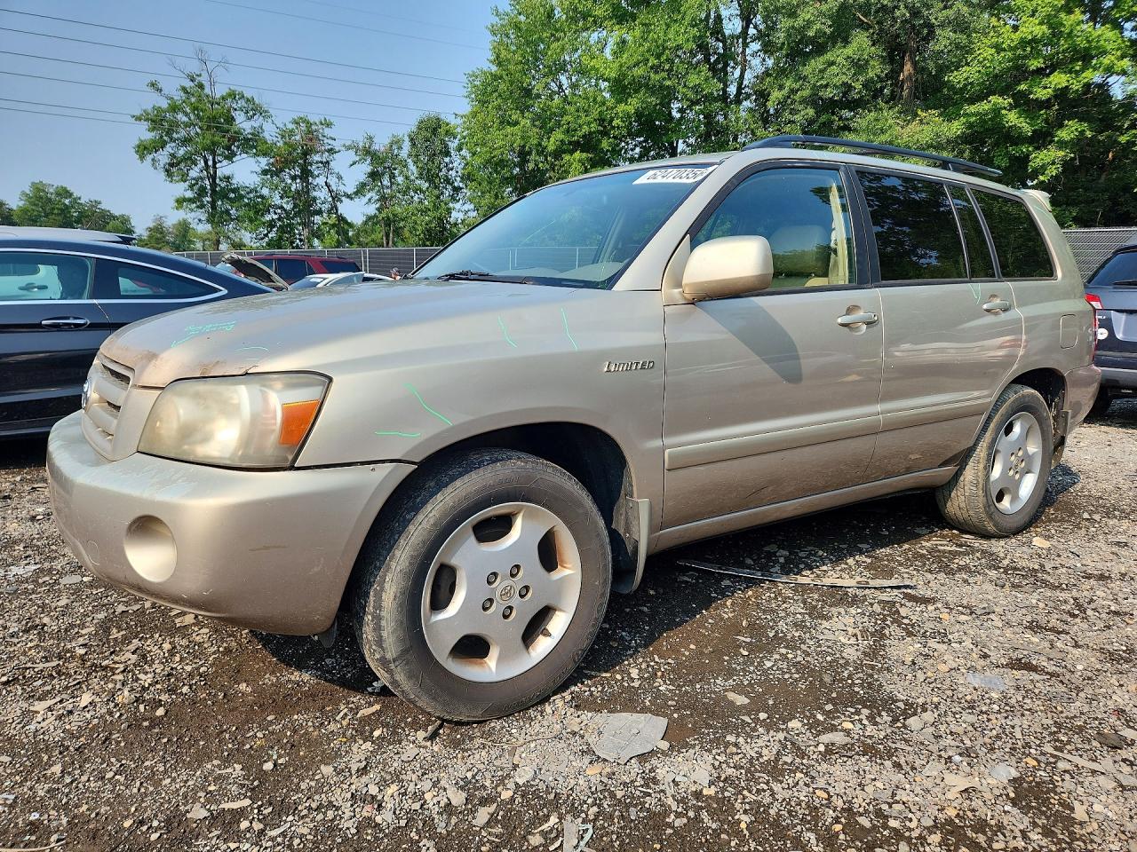 2004 Toyota Highlander Limited Gold vin: JTEDP21A140031078