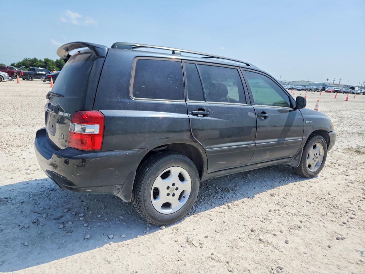 2005 Toyota Highlander Limited Black vin: JTEDP21A150062638