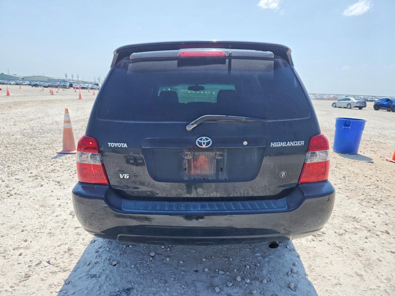 2005 Toyota Highlander Limited Black vin: JTEDP21A150062638