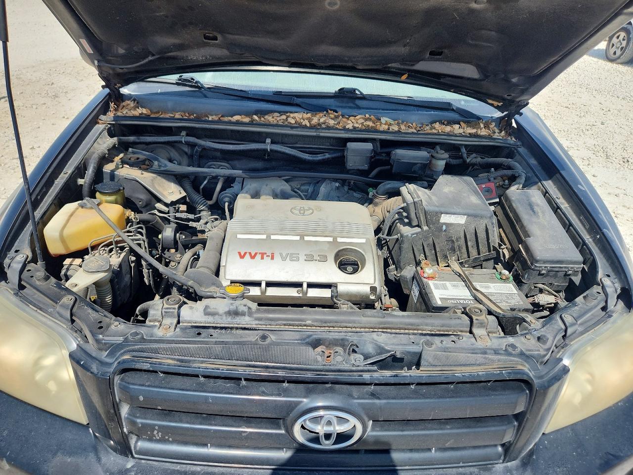 2005 Toyota Highlander Limited Black vin: JTEDP21A150062638