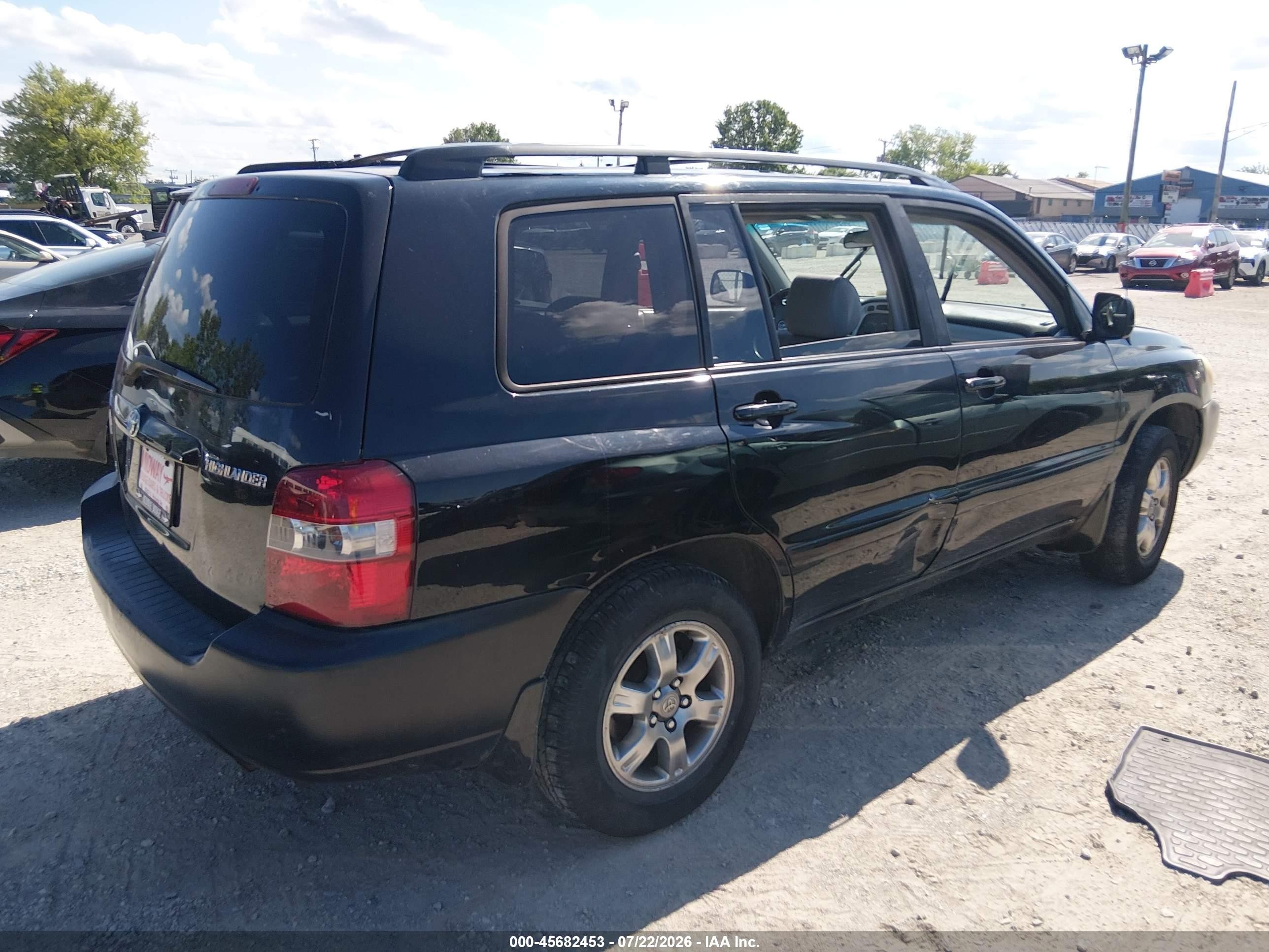 2005 Toyota Highlander V6 Черный vin: JTEDP21A150081173