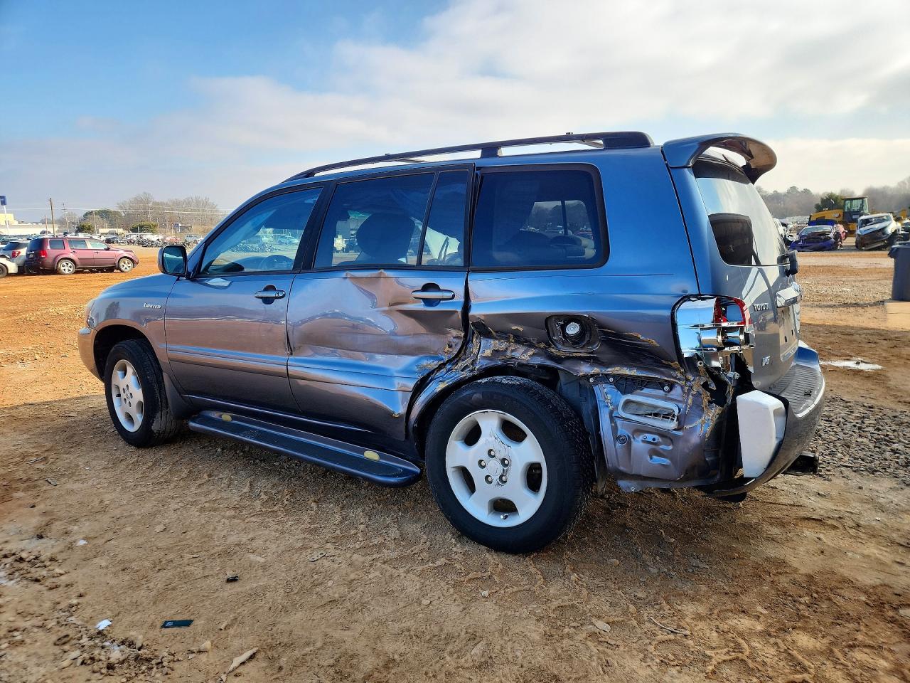 2005 Toyota Highlander Limited Синий vin: JTEDP21A150088348