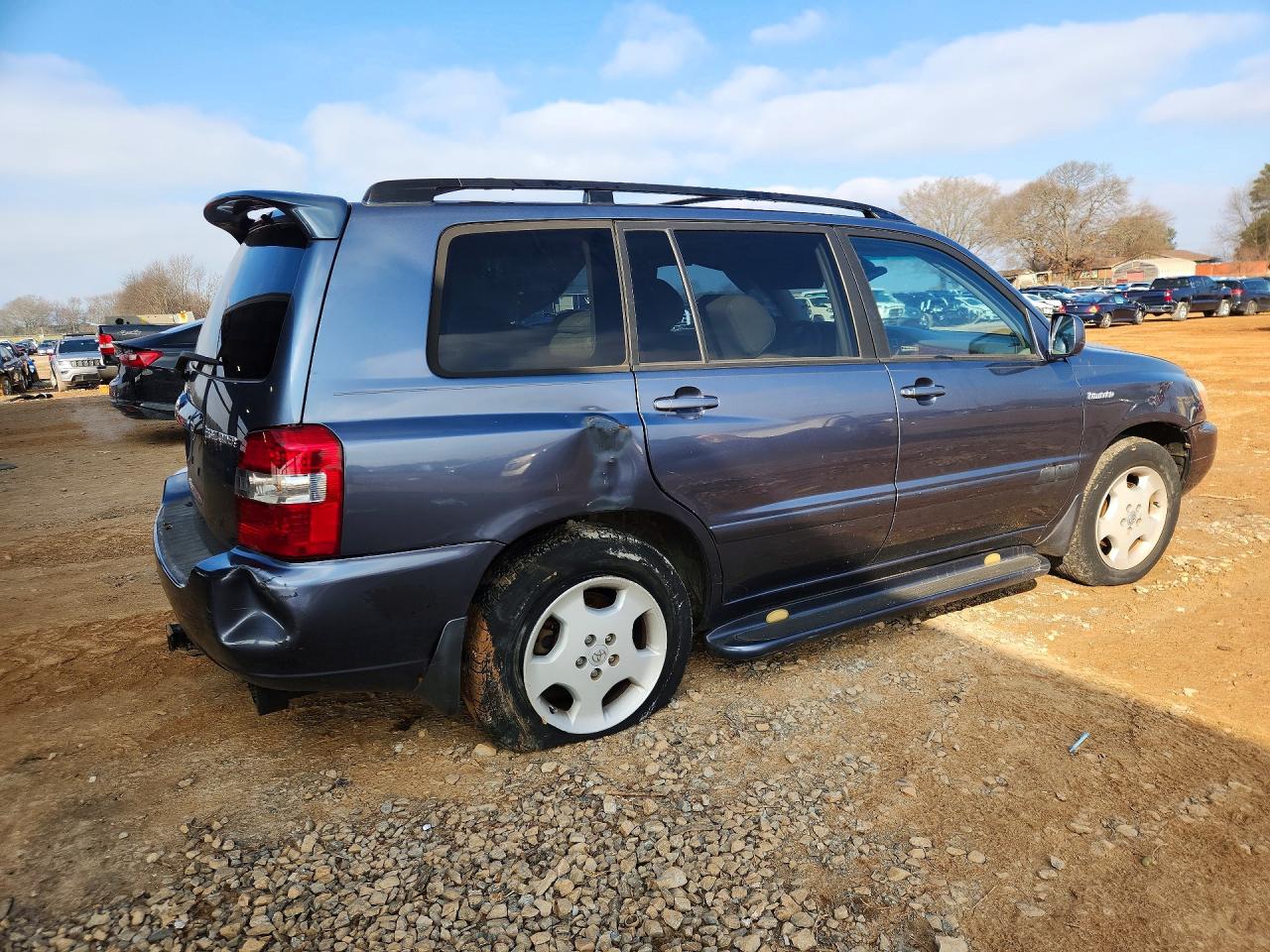2005 Toyota Highlander Limited Синий vin: JTEDP21A150088348