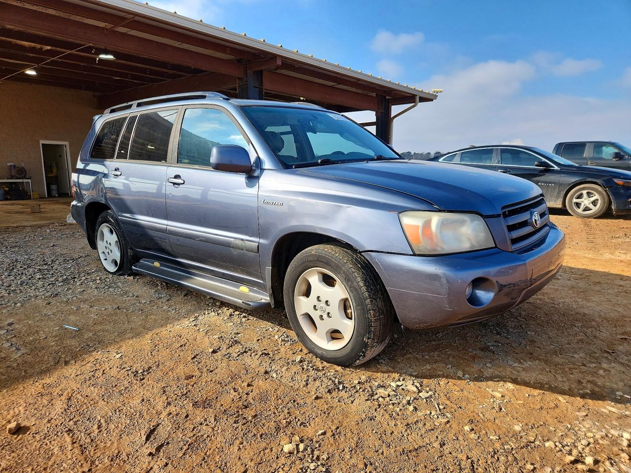 2005 Toyota Highlander Limited Синий vin: JTEDP21A150088348