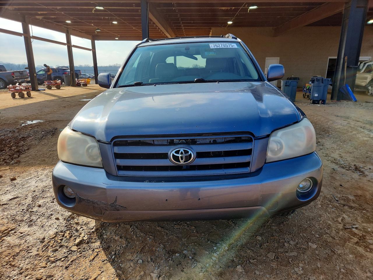 2005 Toyota Highlander Limited Синий vin: JTEDP21A150088348