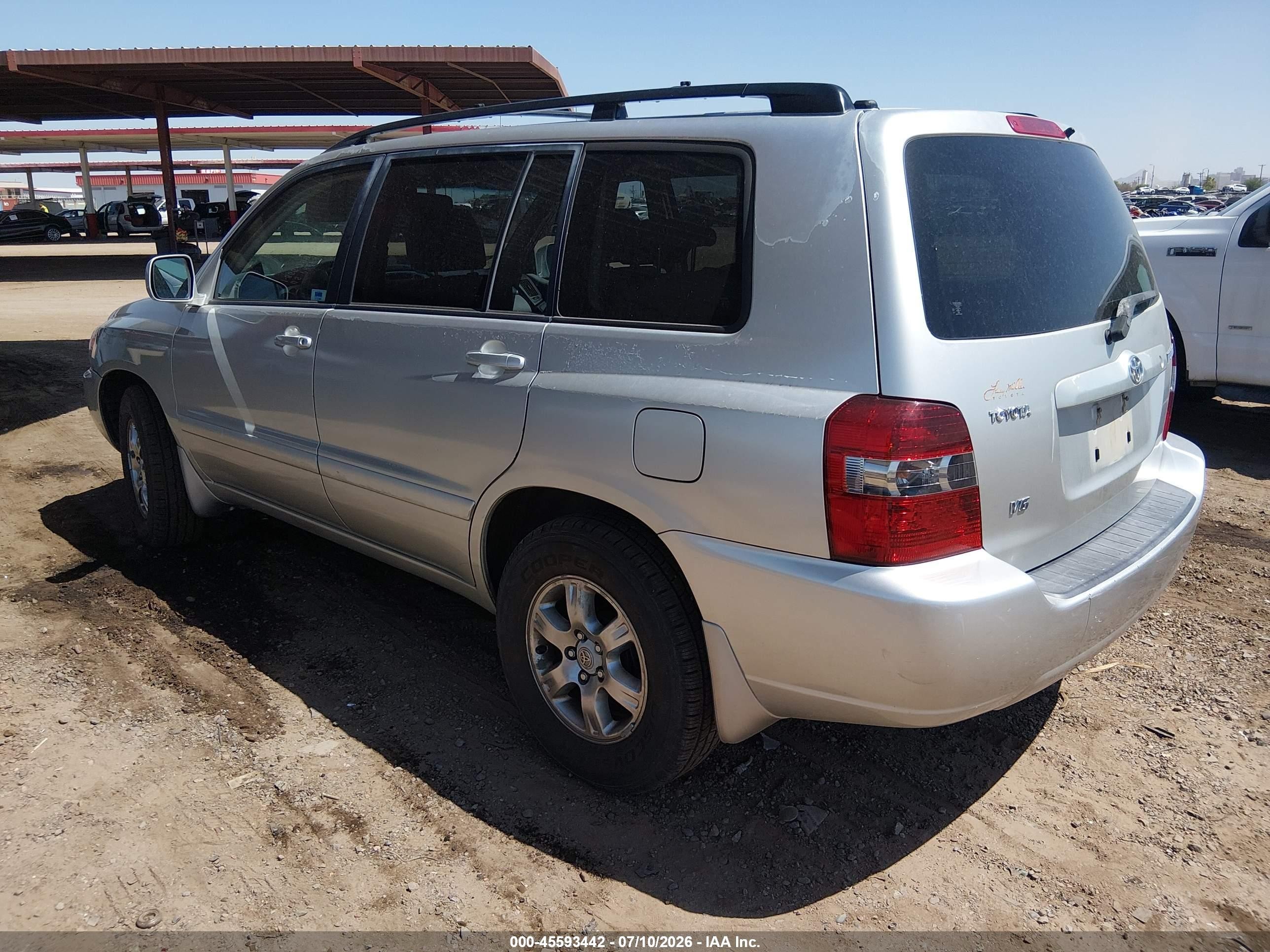 2005 Toyota Highlander V6 Серебряный vin: JTEDP21A150091038