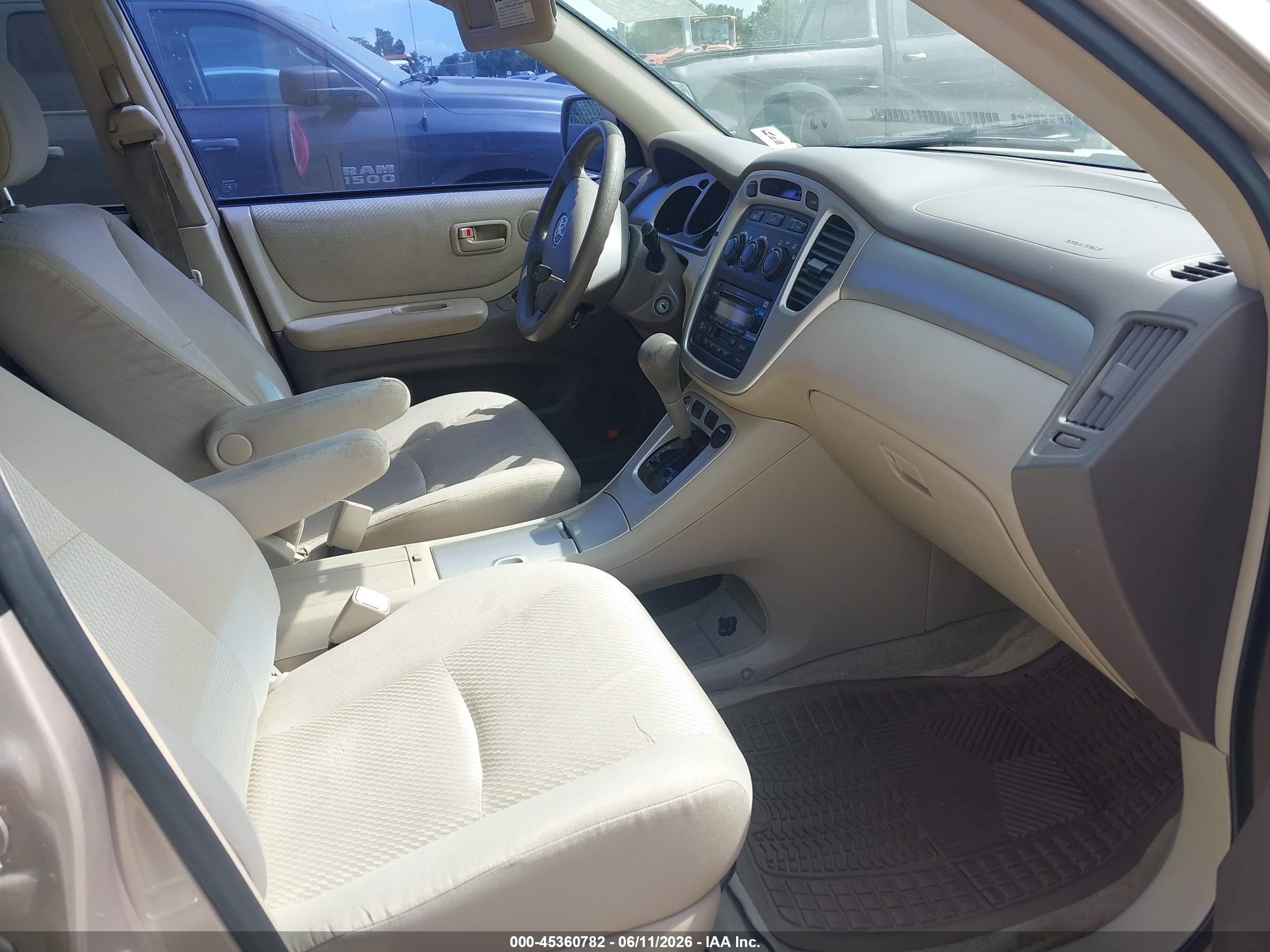 2006 Toyota Highlander V6 Gold vin: JTEDP21A160096015
