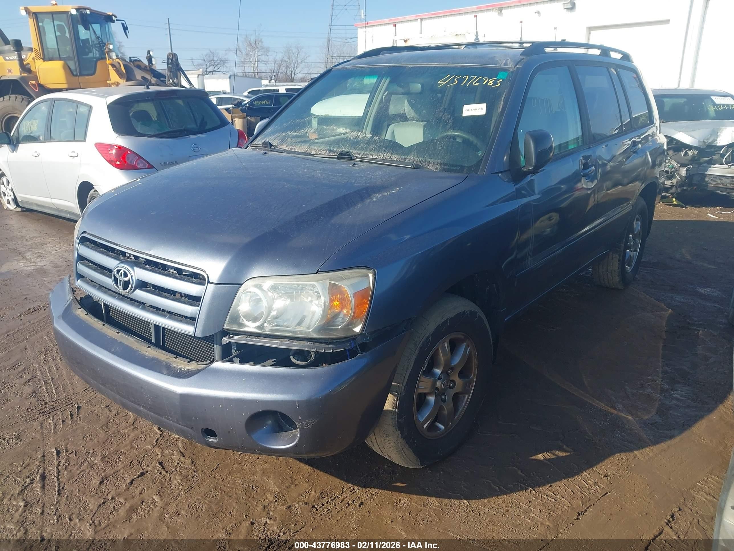 2006 Toyota Highlander V6 Blue vin: JTEDP21A160105442