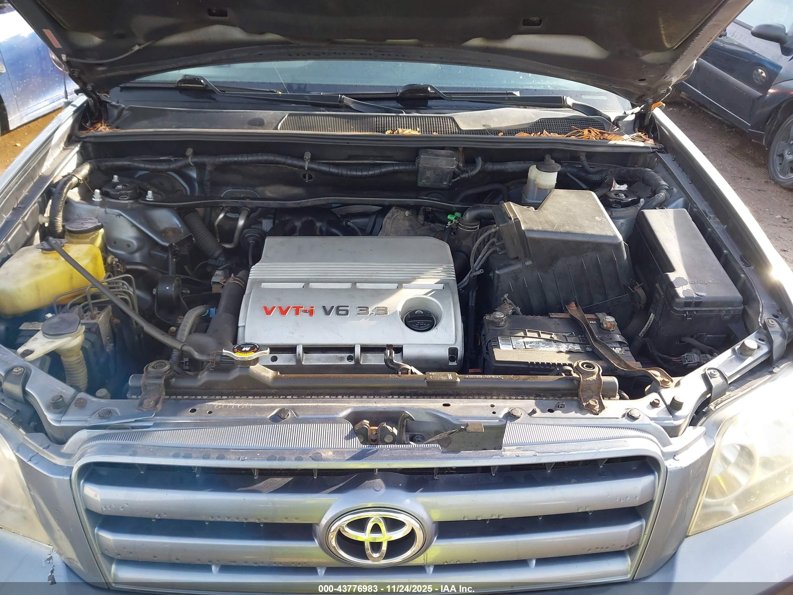 2006 Toyota Highlander V6 Blue vin: JTEDP21A160105442