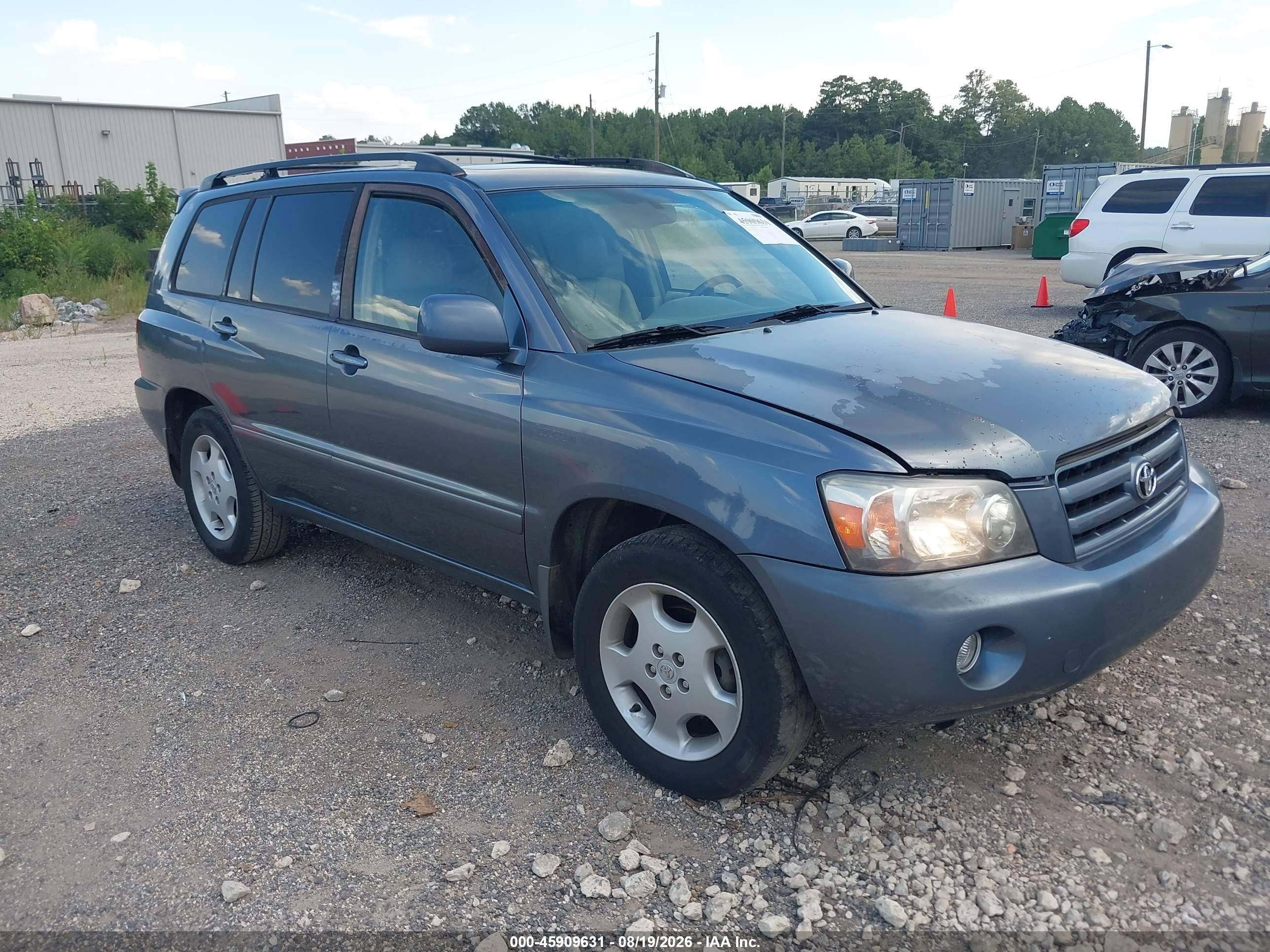 2004 Toyota Highlander Limited V6 Blue vin: JTEDP21A240015326
