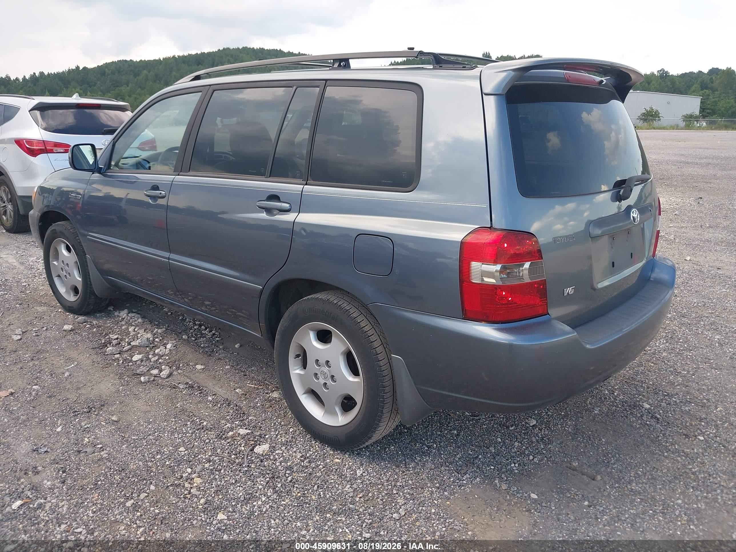 2004 Toyota Highlander Limited V6 Blue vin: JTEDP21A240015326