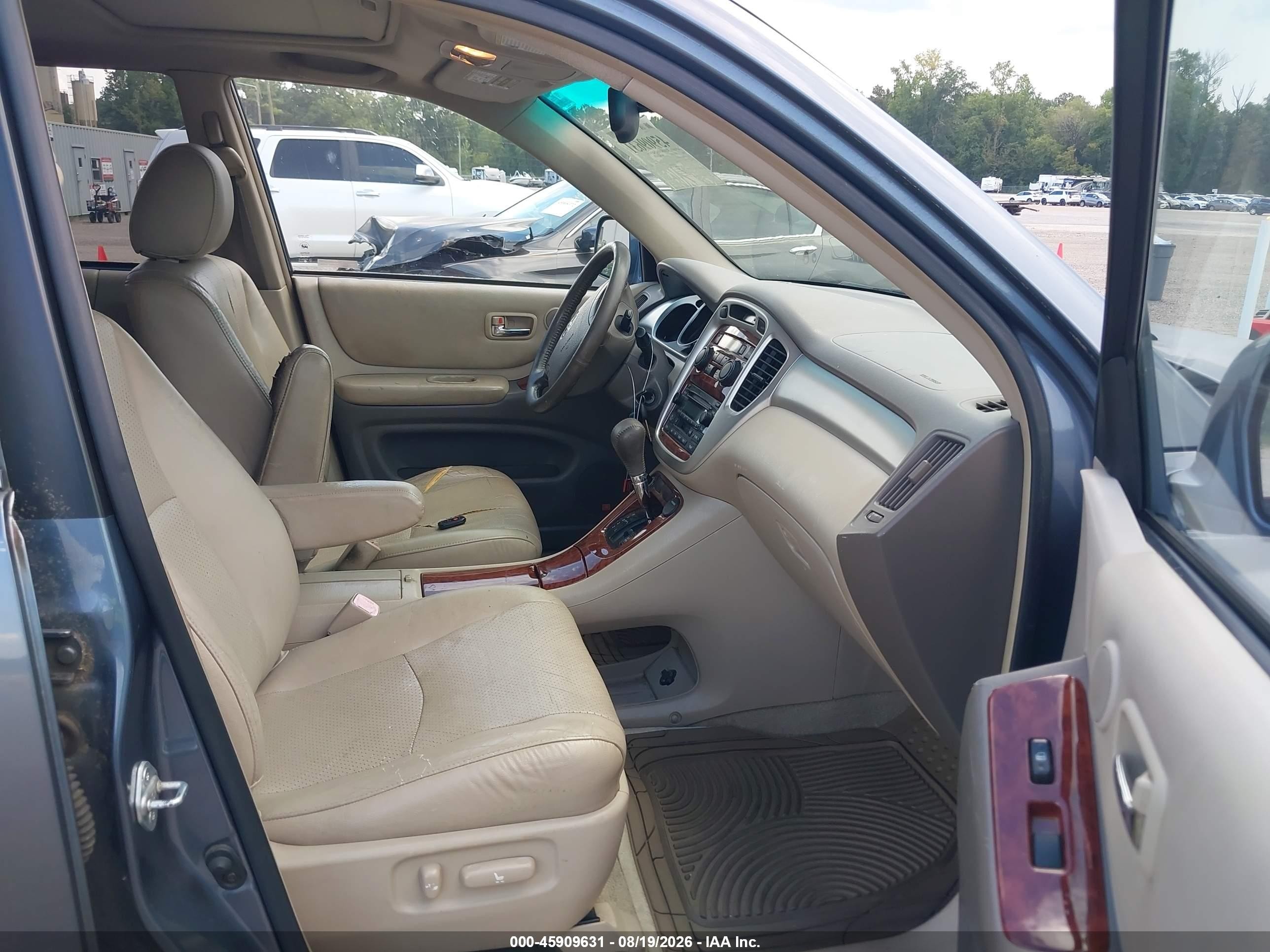2004 Toyota Highlander Limited V6 Blue vin: JTEDP21A240015326