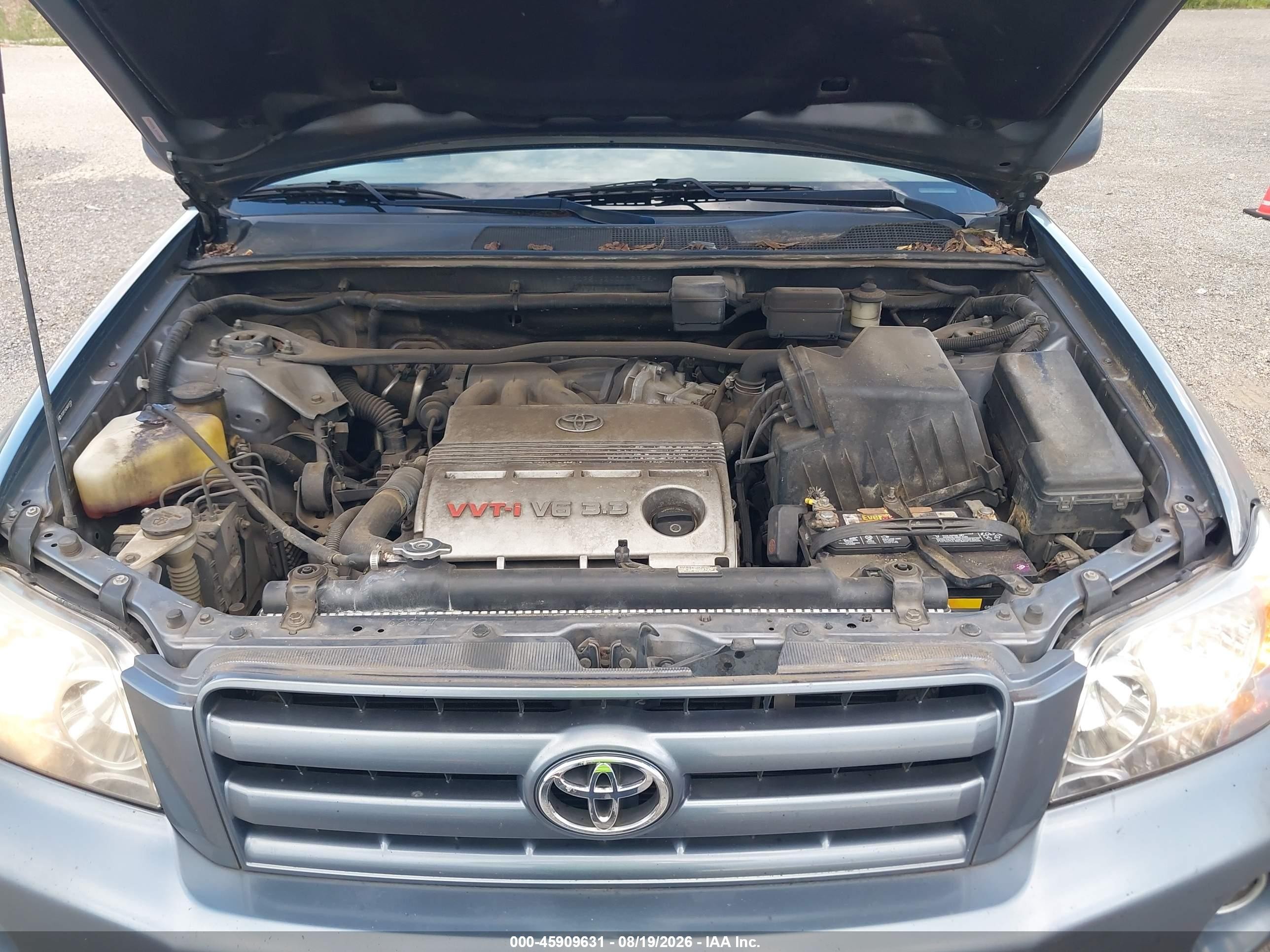 2004 Toyota Highlander Limited V6 Blue vin: JTEDP21A240015326