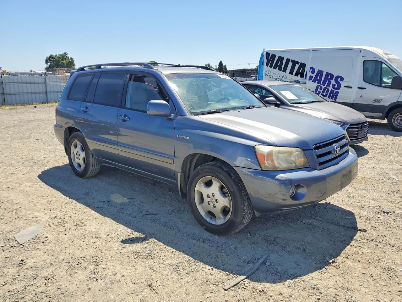 2004 Toyota Highlander Limited Blue vin: JTEDP21A240022051