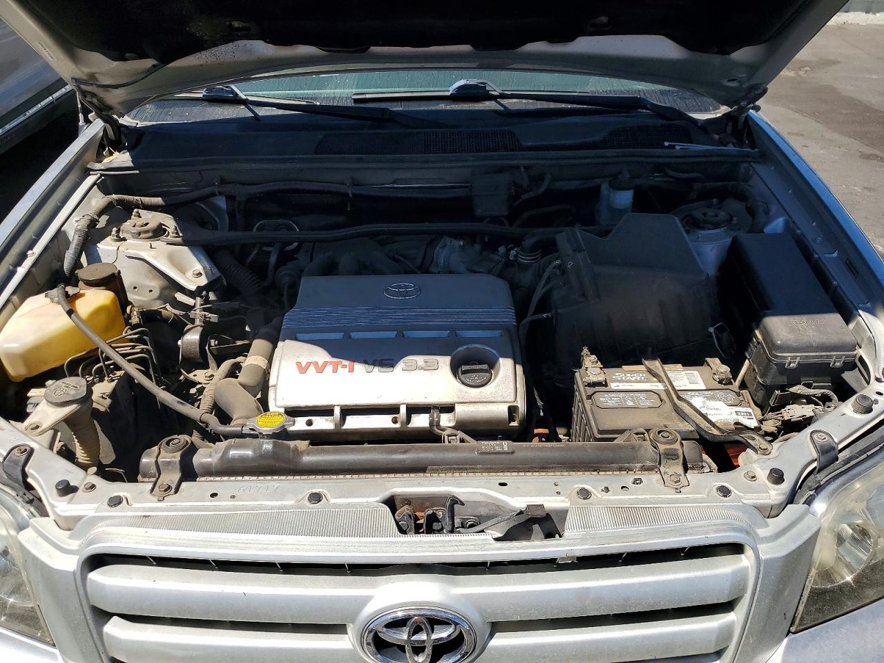 2004 Toyota Highlander Base Gray vin: JTEDP21A240031056