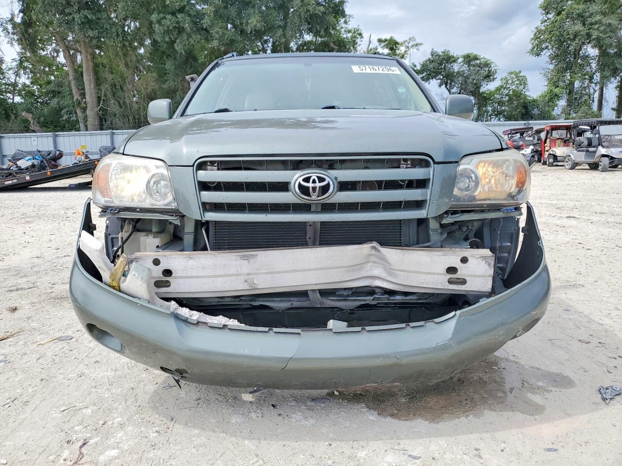 2004 Toyota Highlander Base Green vin: JTEDP21A240036595