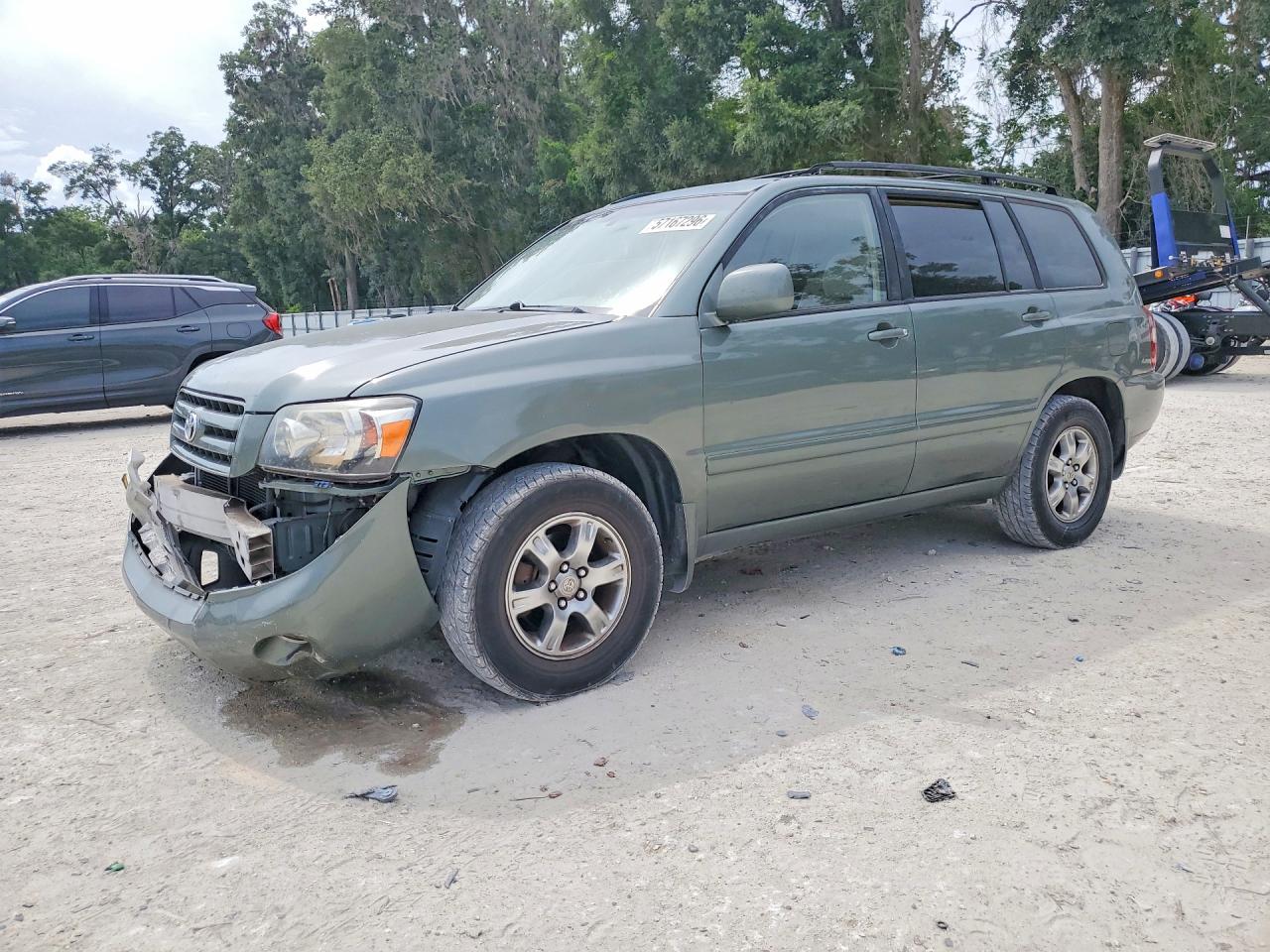 2004 Toyota Highlander Base Green vin: JTEDP21A240036595