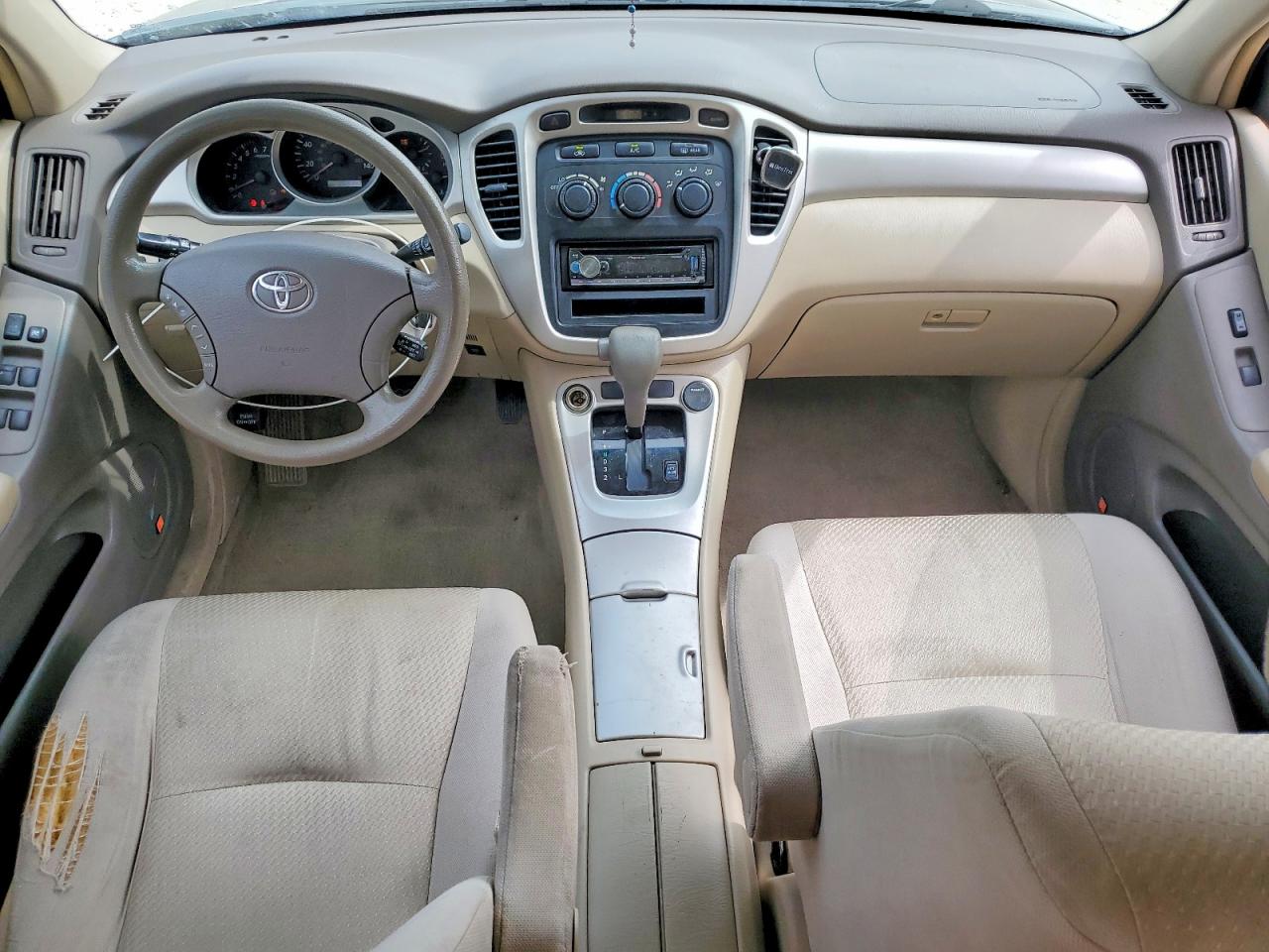2004 Toyota Highlander Base Green vin: JTEDP21A240036595