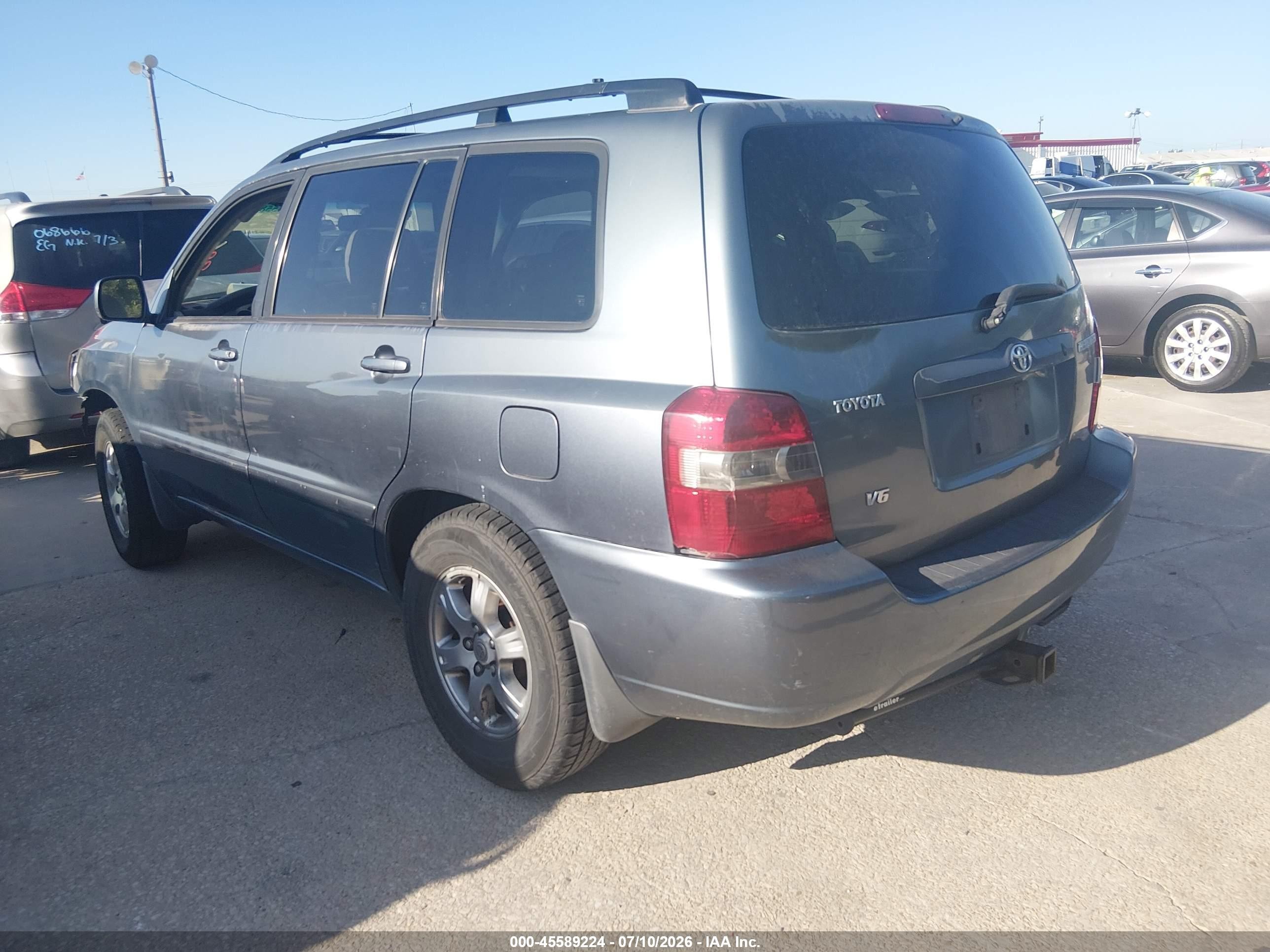 2004 Toyota Highlander V6 Blue vin: JTEDP21A240036886