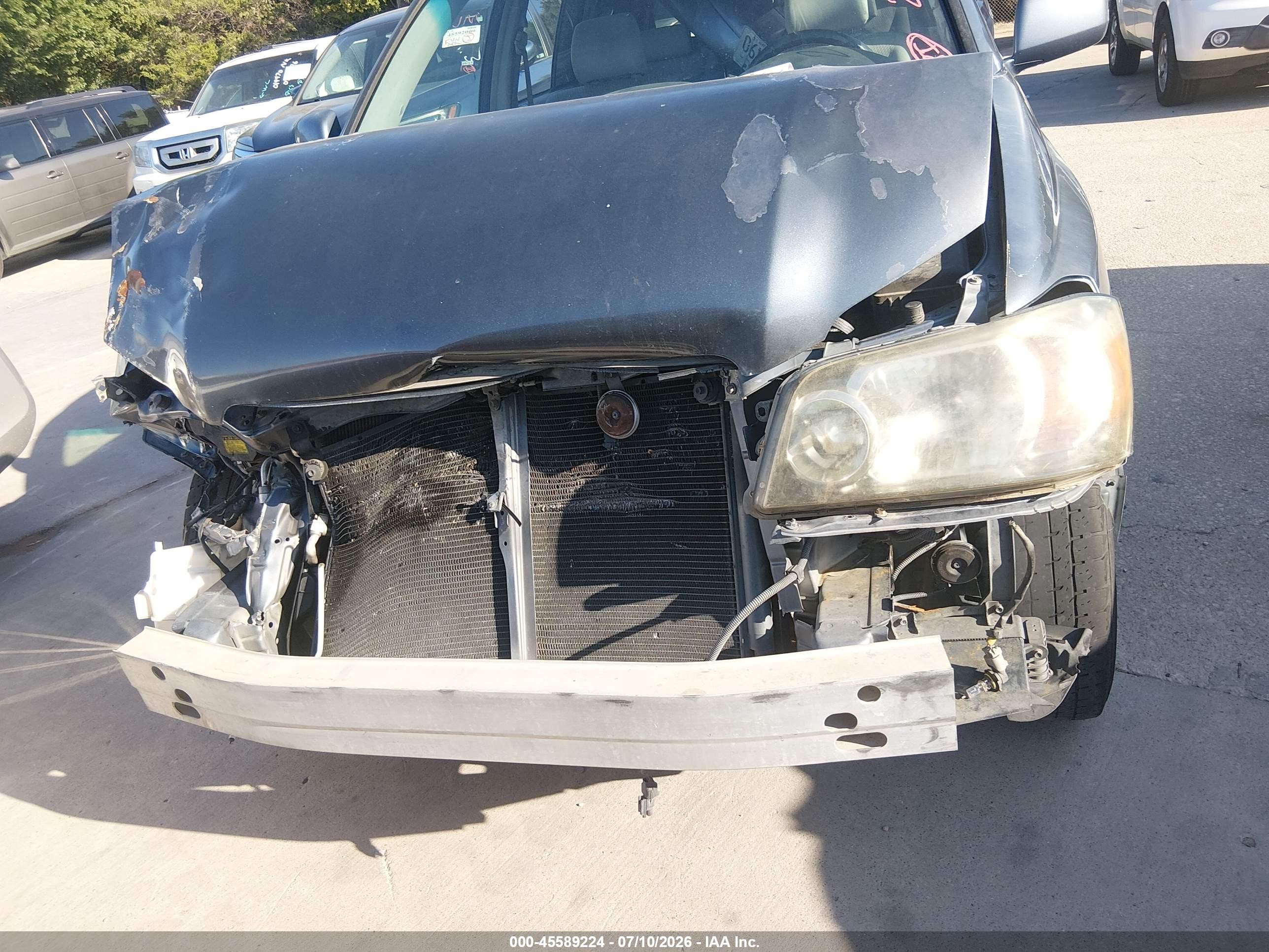 2004 Toyota Highlander V6 Blue vin: JTEDP21A240036886