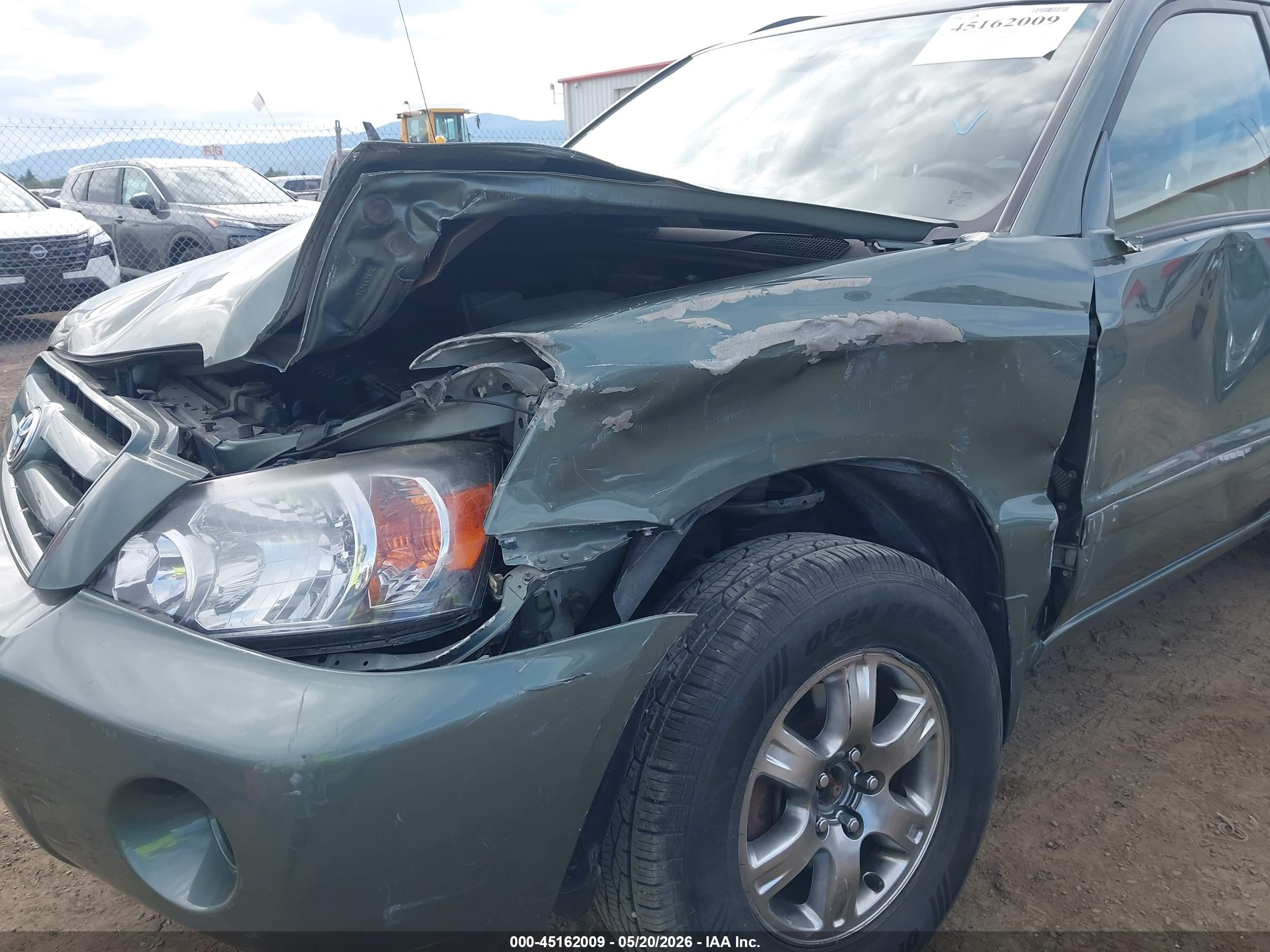 2005 Toyota Highlander Limited V6/v6 Зеленый vin: JTEDP21A250044617
