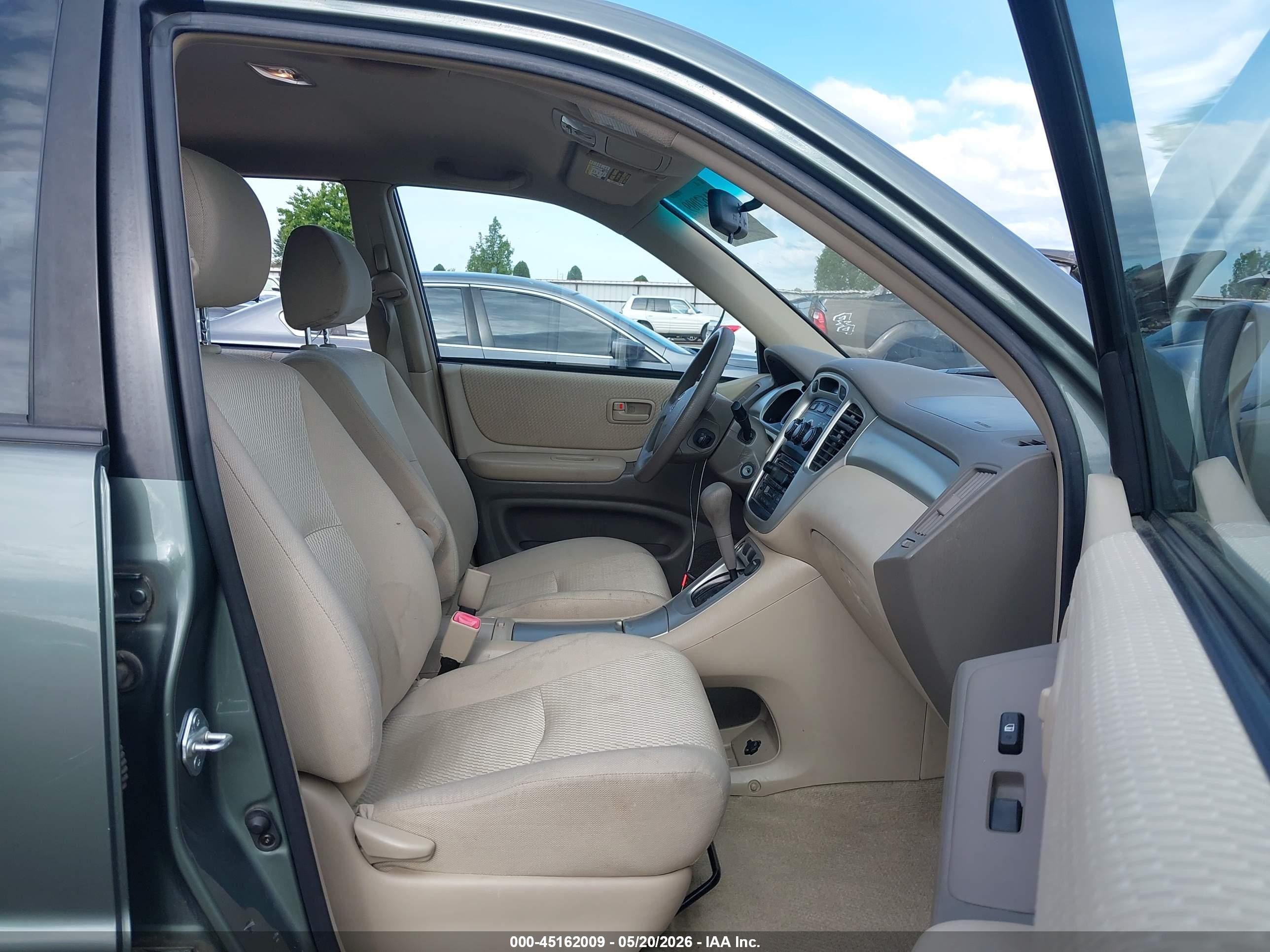 2005 Toyota Highlander Limited V6/v6 Зеленый vin: JTEDP21A250044617