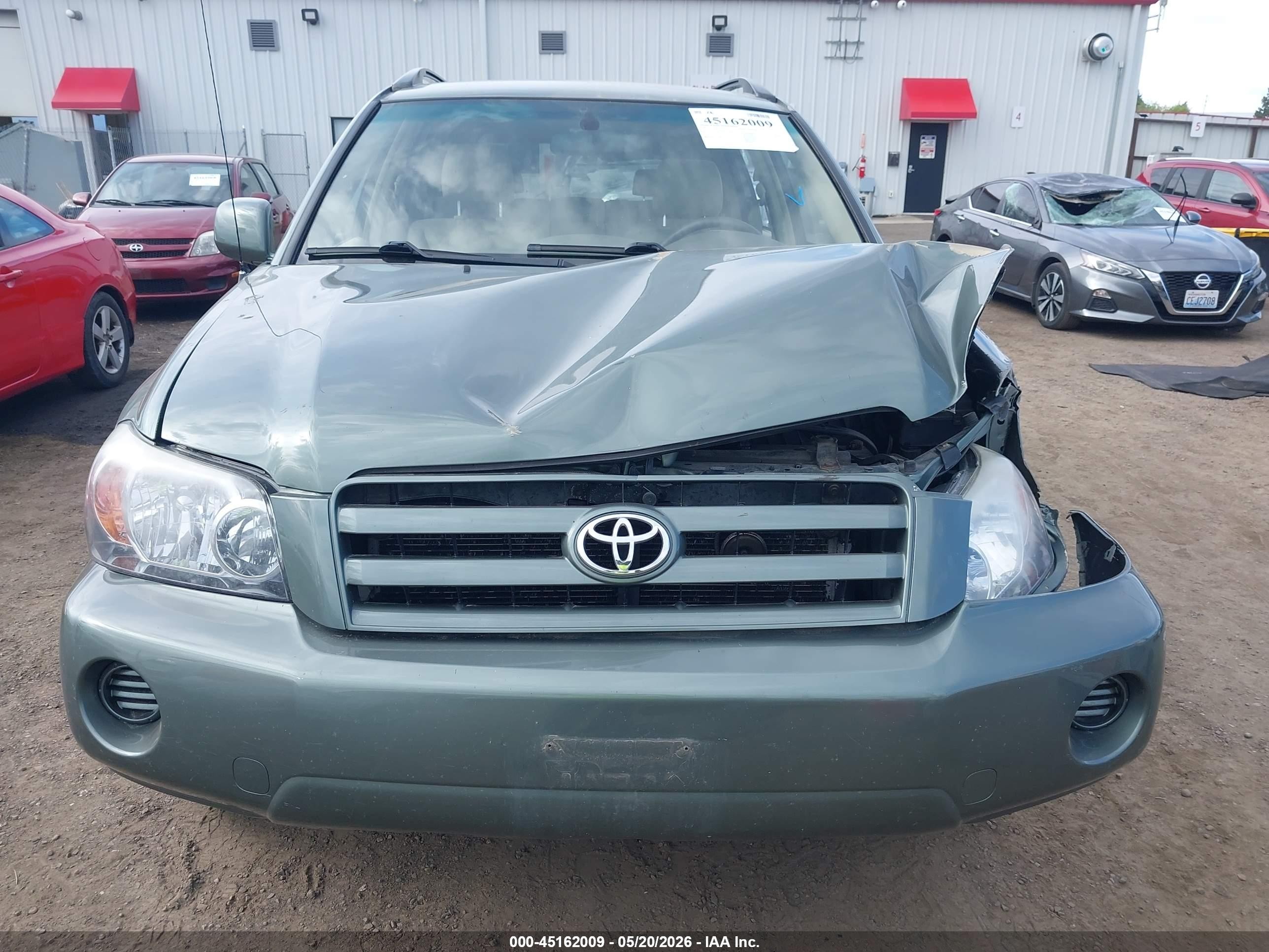 2005 Toyota Highlander Limited V6/v6 Зеленый vin: JTEDP21A250044617