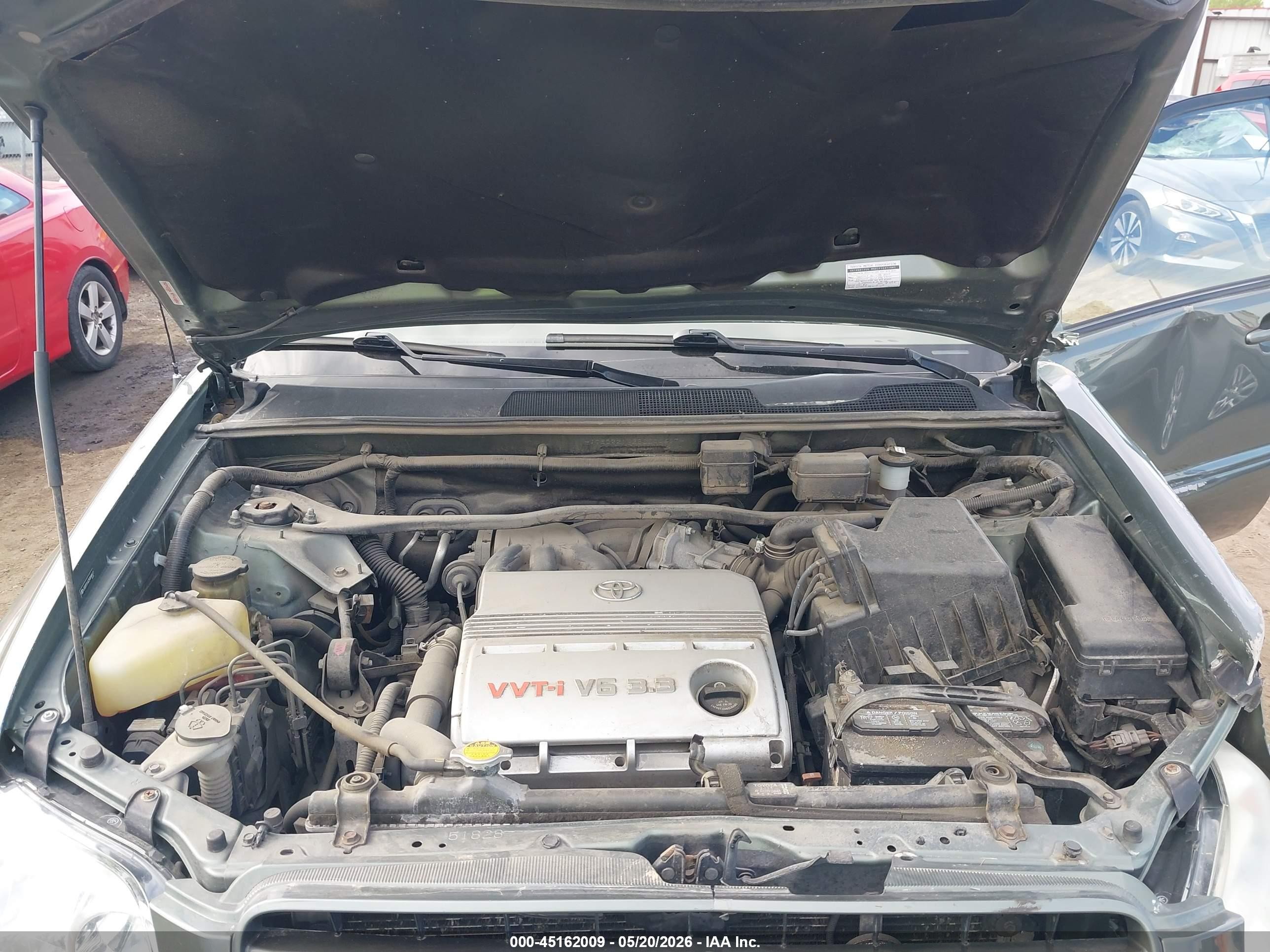 2005 Toyota Highlander Limited V6/v6 Зеленый vin: JTEDP21A250044617