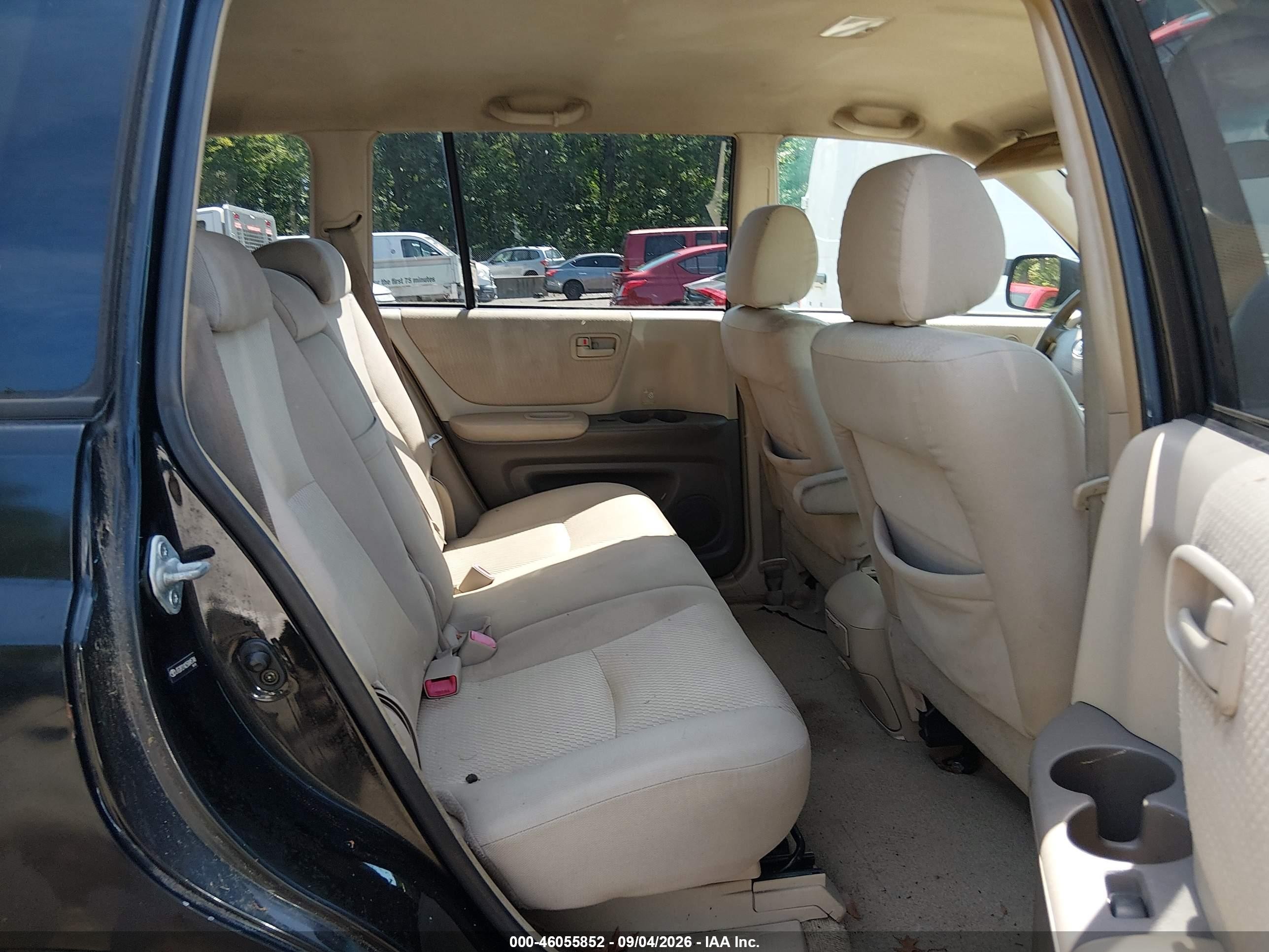 2005 Toyota Highlander V6 Black vin: JTEDP21A250045346