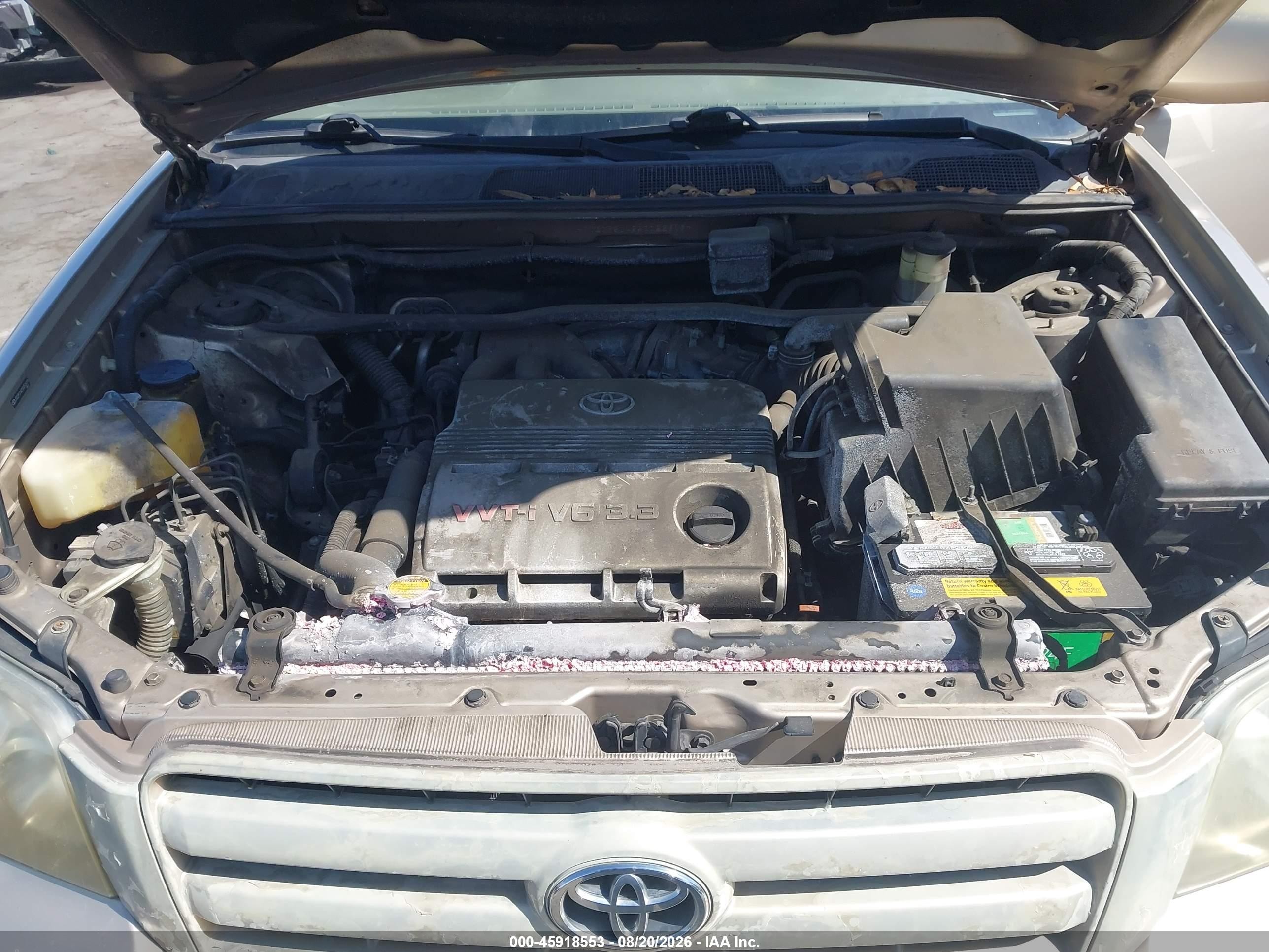 2005 Toyota Highlander V6 Gold vin: JTEDP21A250052619