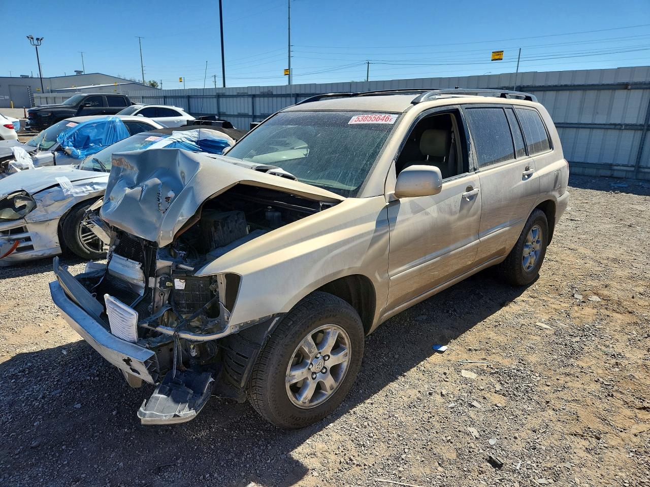 2005 Toyota Highlander Limited Tan vin: JTEDP21A250053947