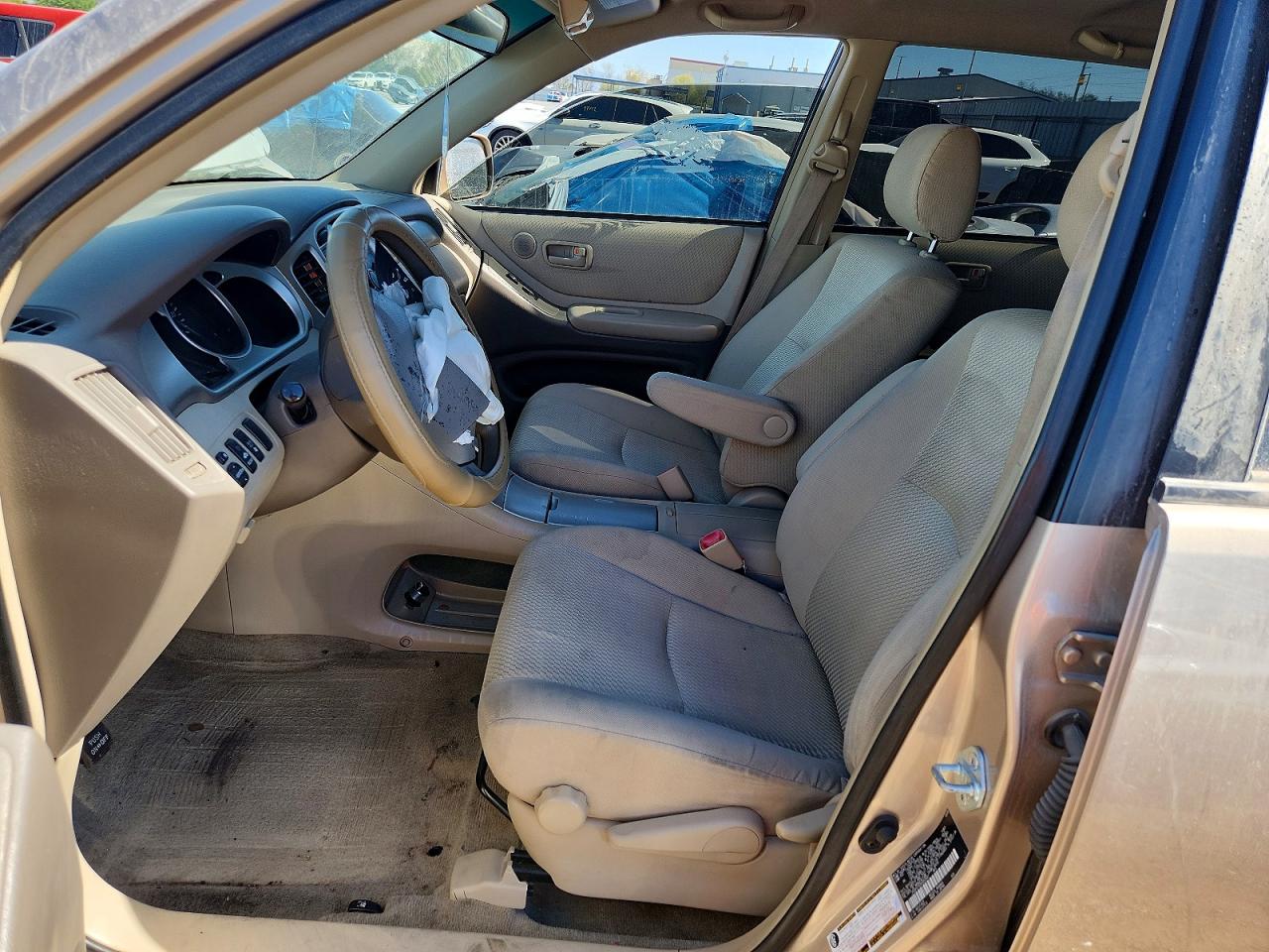 2005 Toyota Highlander Limited Tan vin: JTEDP21A250053947