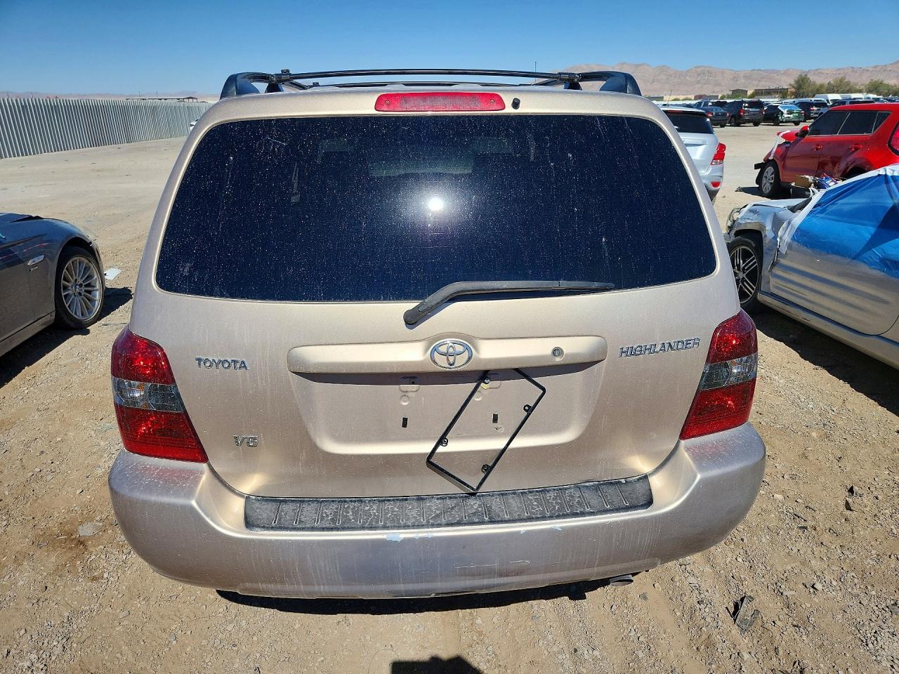 2005 Toyota Highlander Limited Tan vin: JTEDP21A250053947
