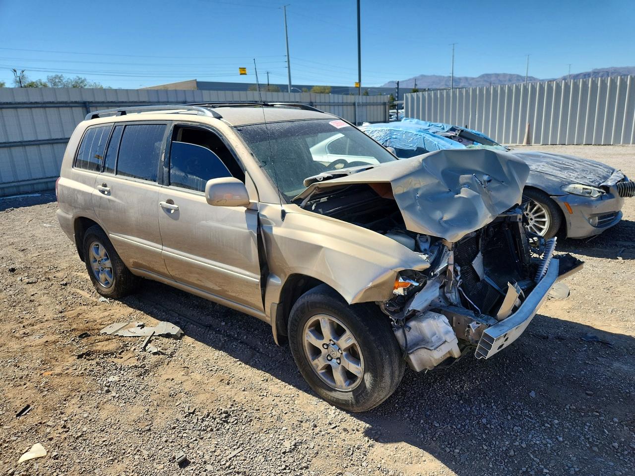 2005 Toyota Highlander Limited Tan vin: JTEDP21A250053947