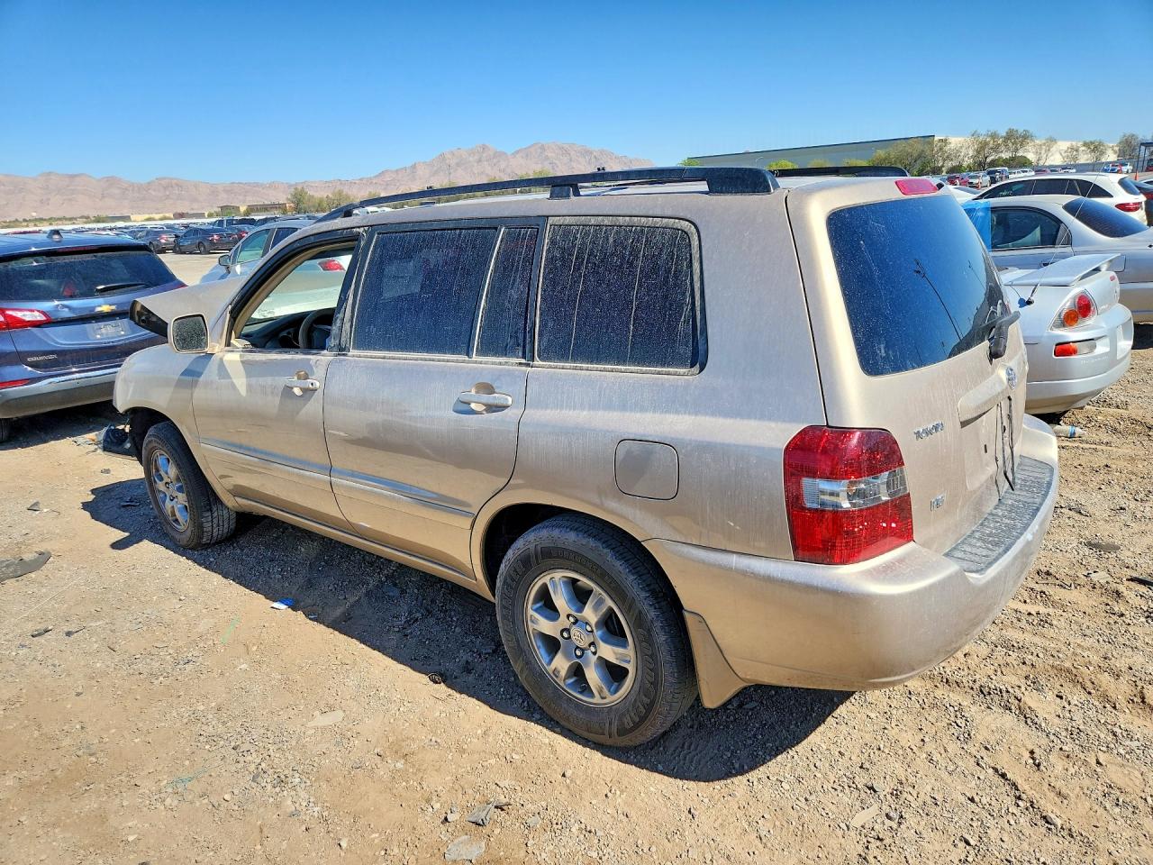 2005 Toyota Highlander Limited Tan vin: JTEDP21A250053947