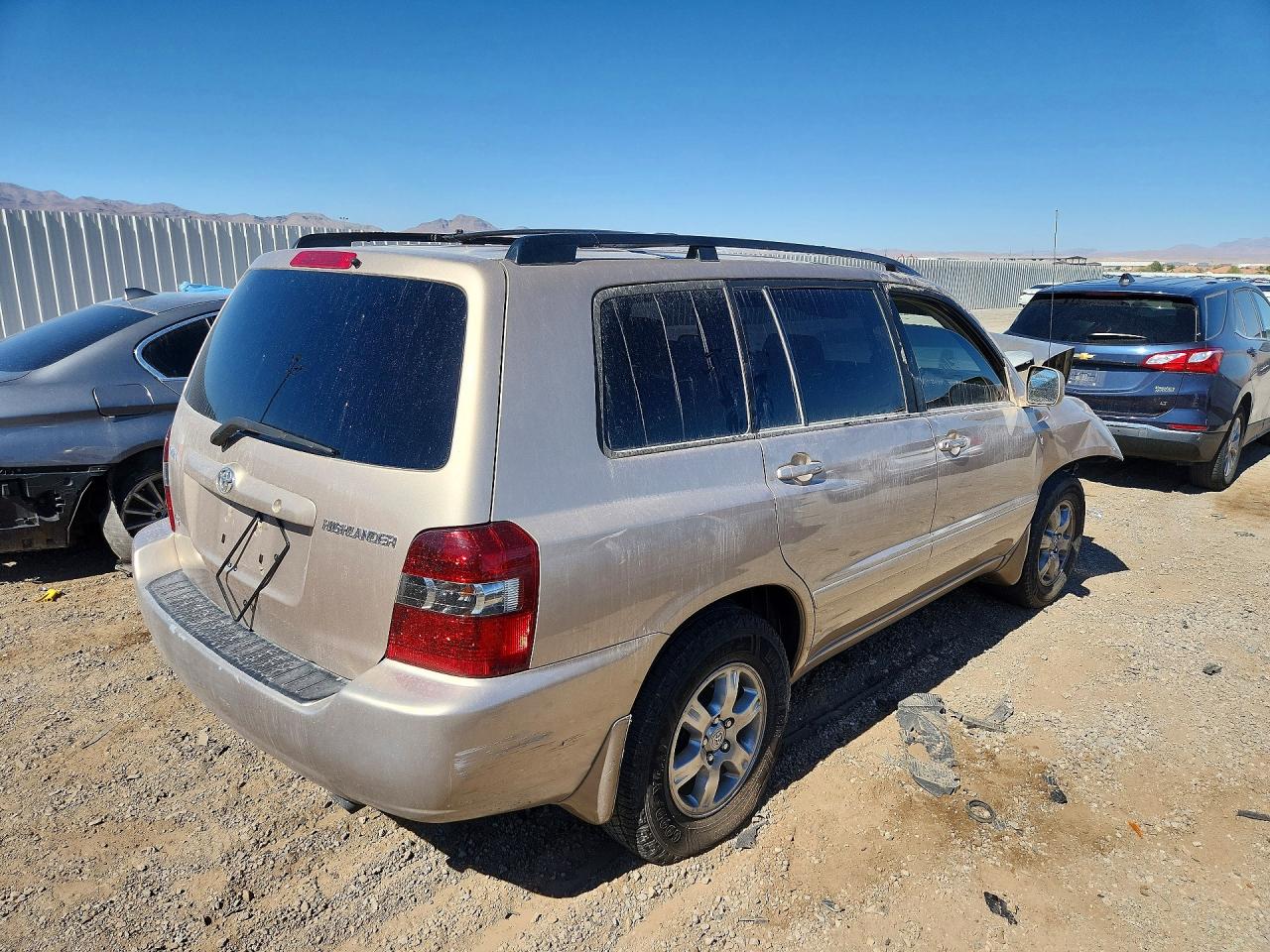 2005 Toyota Highlander Limited Tan vin: JTEDP21A250053947
