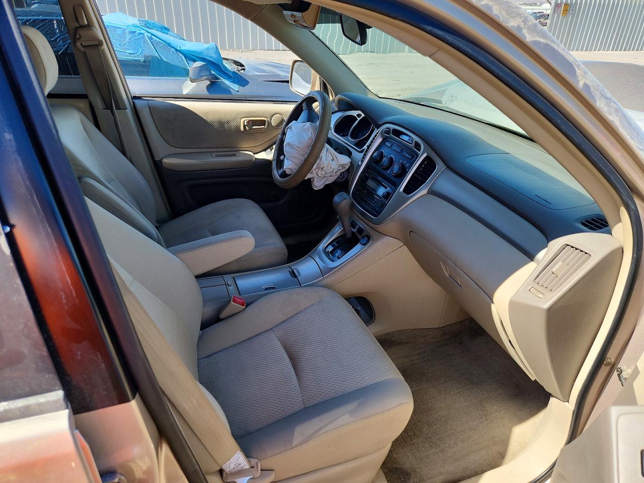 2005 Toyota Highlander Limited Tan vin: JTEDP21A250053947