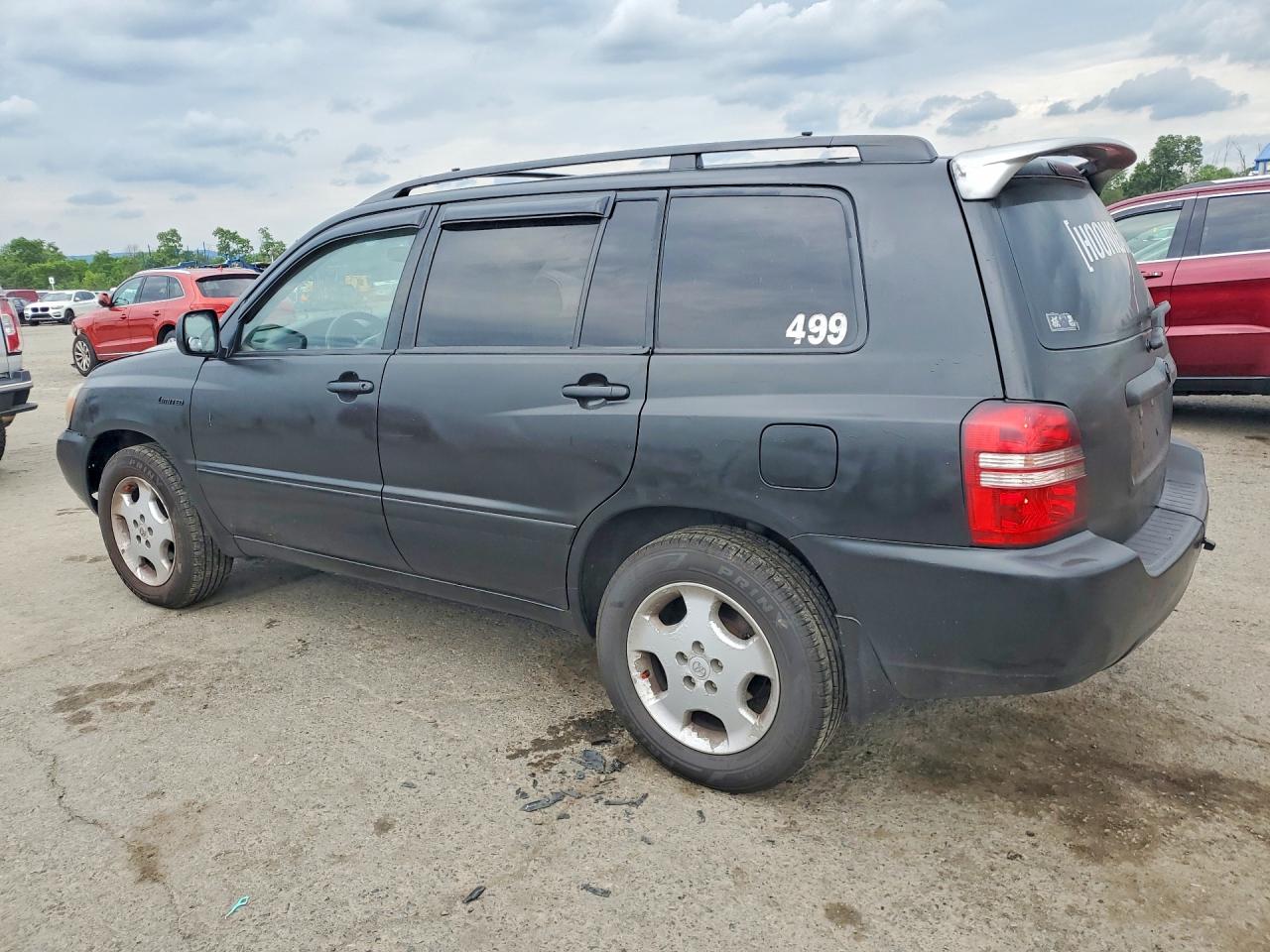 2006 Toyota Highlander Limited Black vin: JTEDP21A260094841